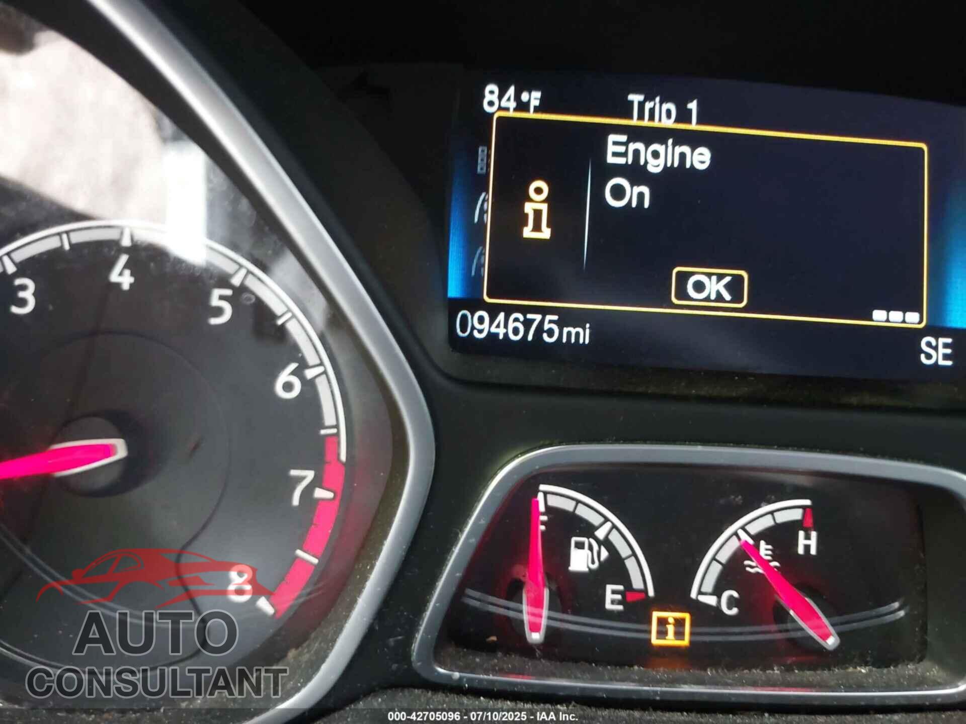 FORD FOCUS ST 2017 - 1FADP3L97HL234080