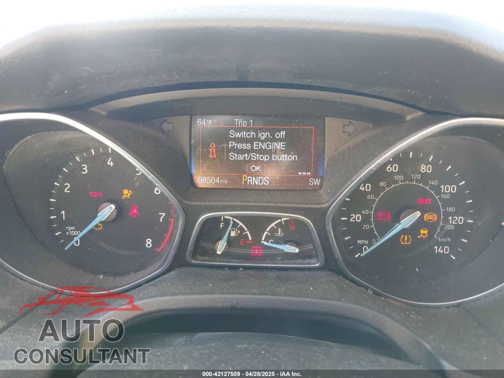 FORD FOCUS 2015 - 1FADP3N24FL344694