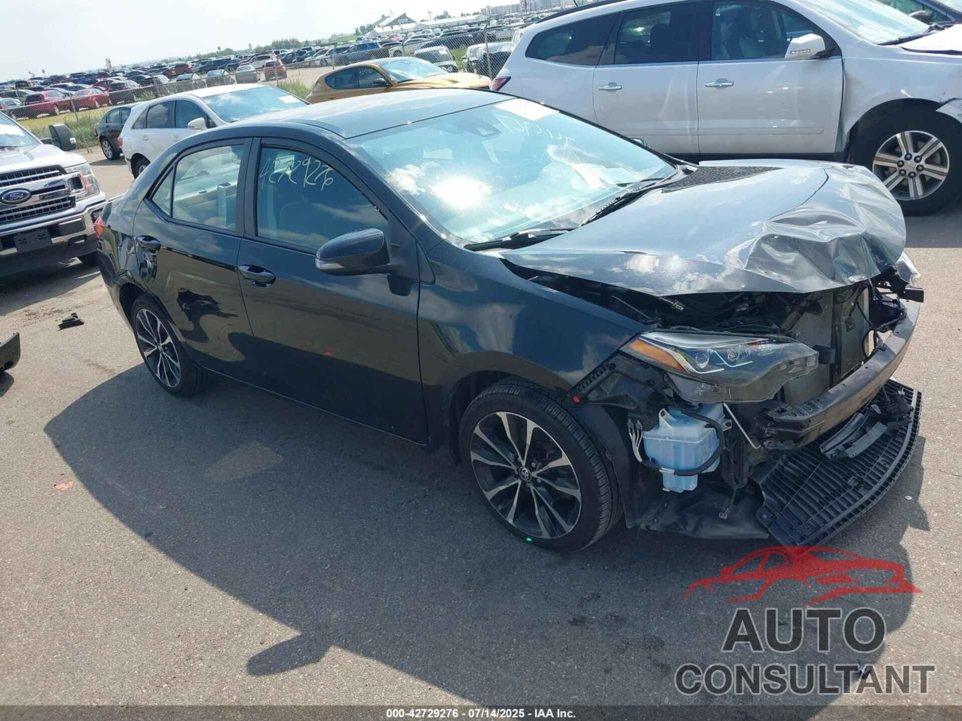 TOYOTA COROLLA 2019 - 2T1BURHE0KC198959
