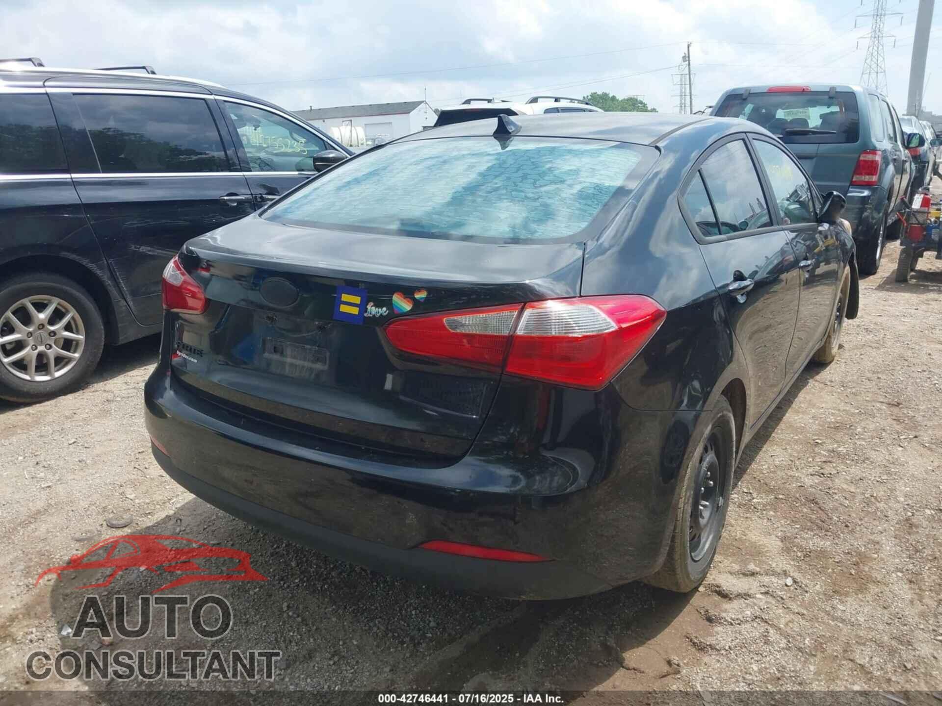 KIA FORTE 2016 - KNAFK4A67G5521810