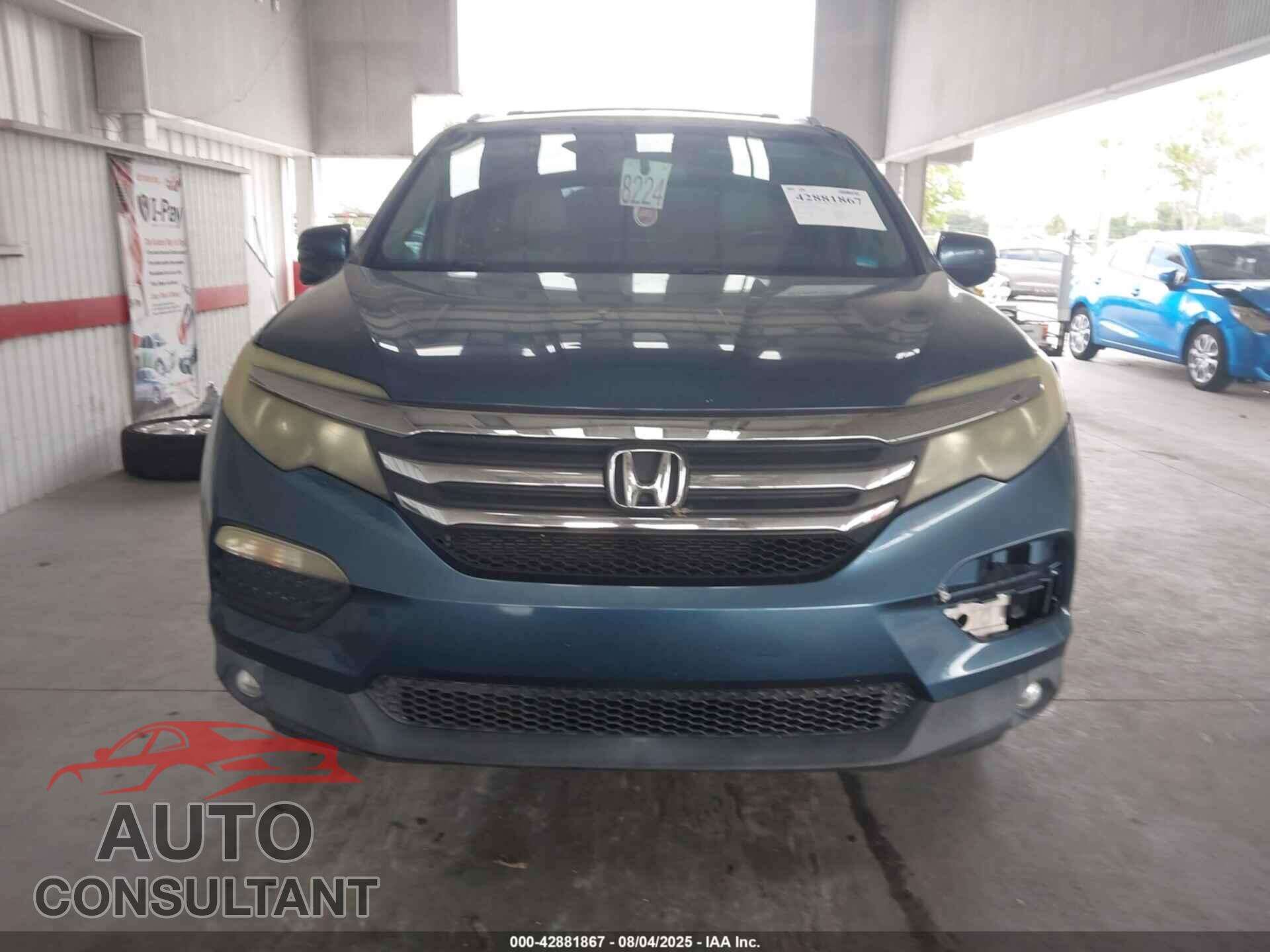 HONDA PILOT 2016 - 5FNYF5H51GB004875