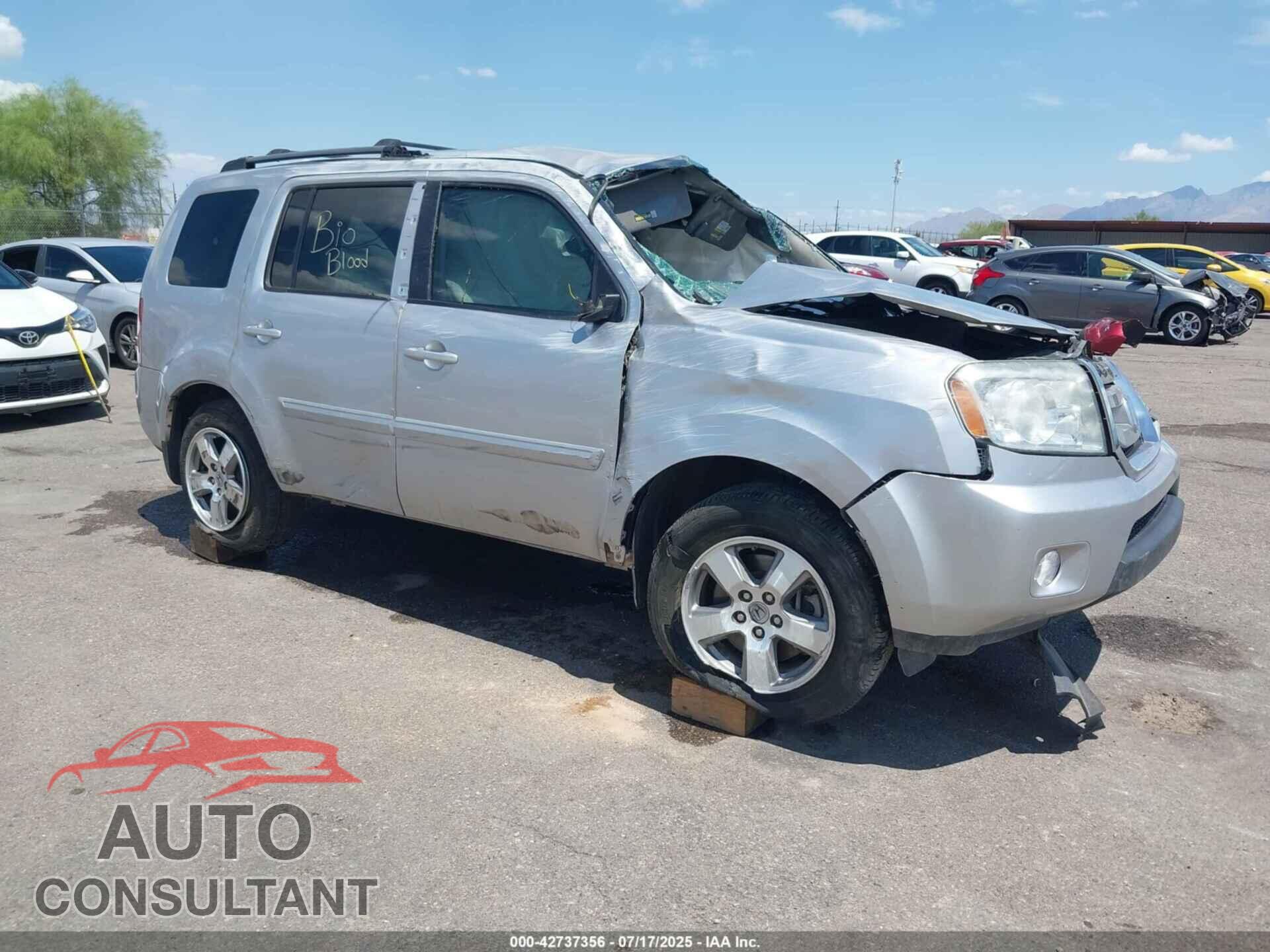 HONDA PILOT 2010 - 5FNYF3H48AB023068
