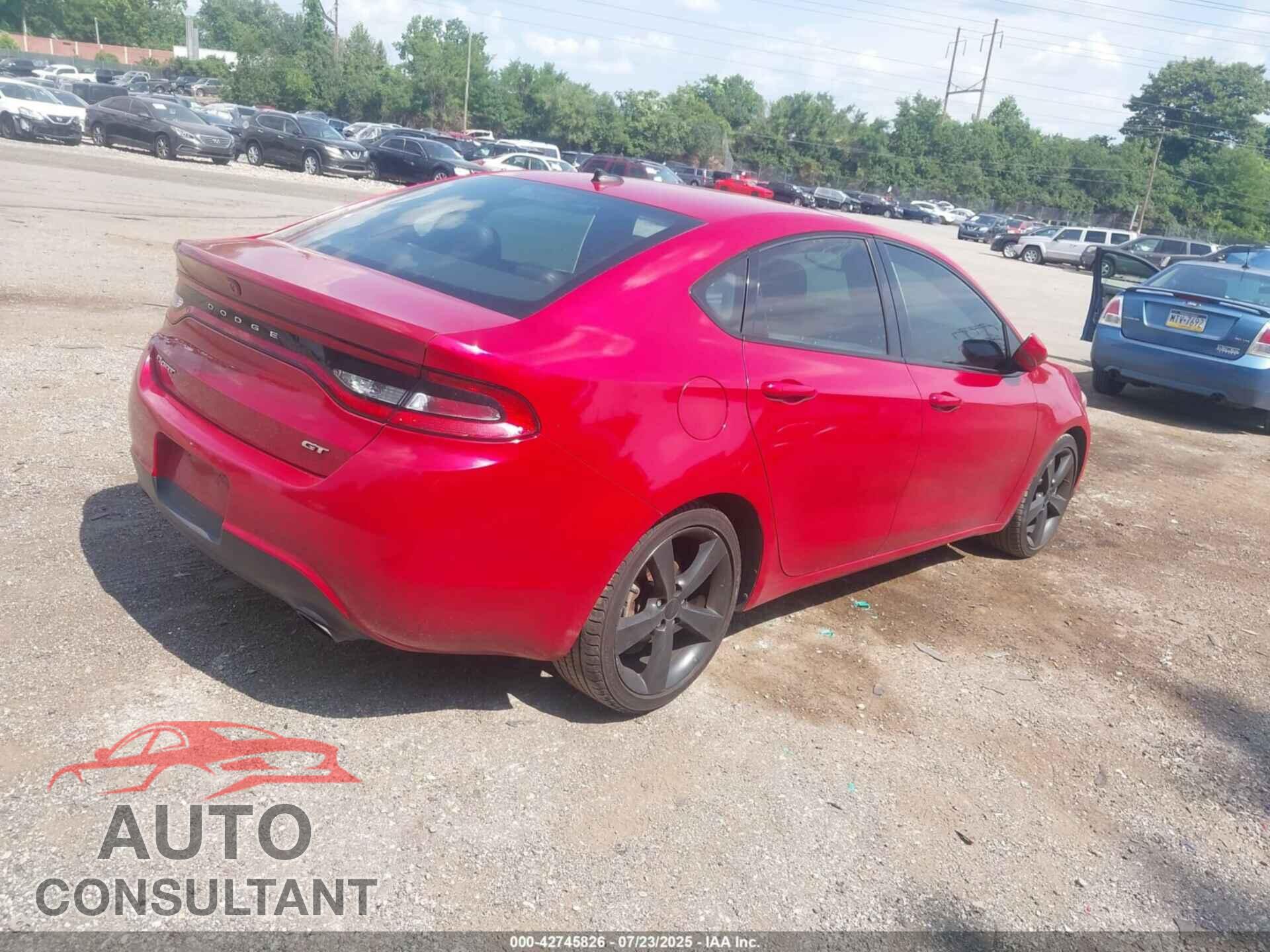 DODGE DART 2015 - 1C3CDFEB5FD166728