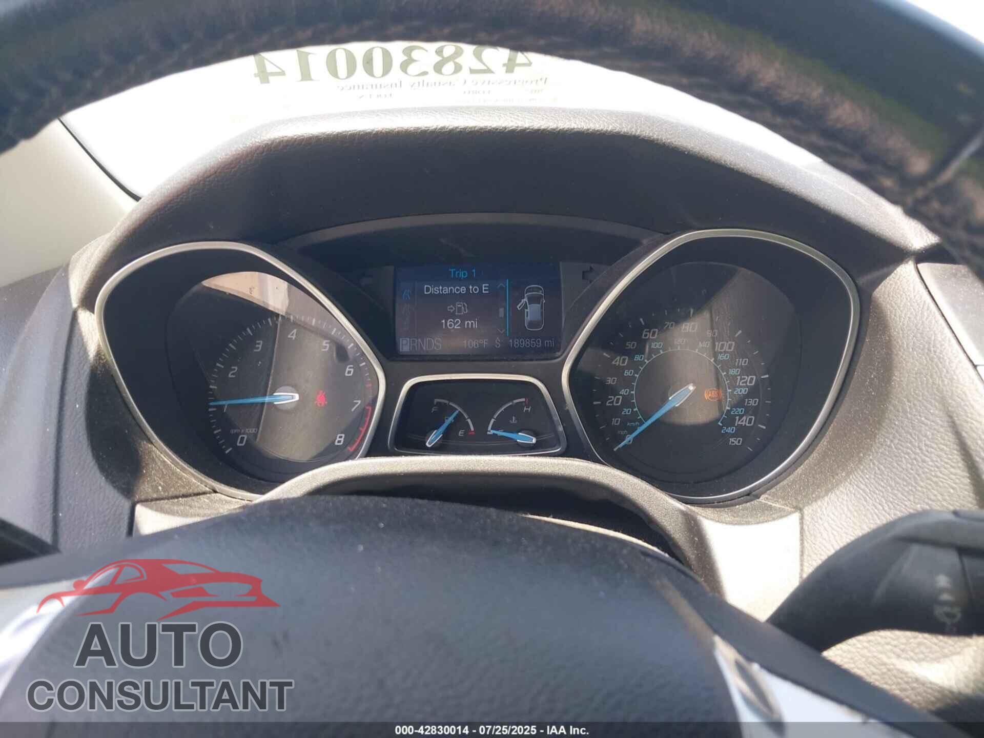 FORD FOCUS 2012 - 1FAHP3K29CL320926