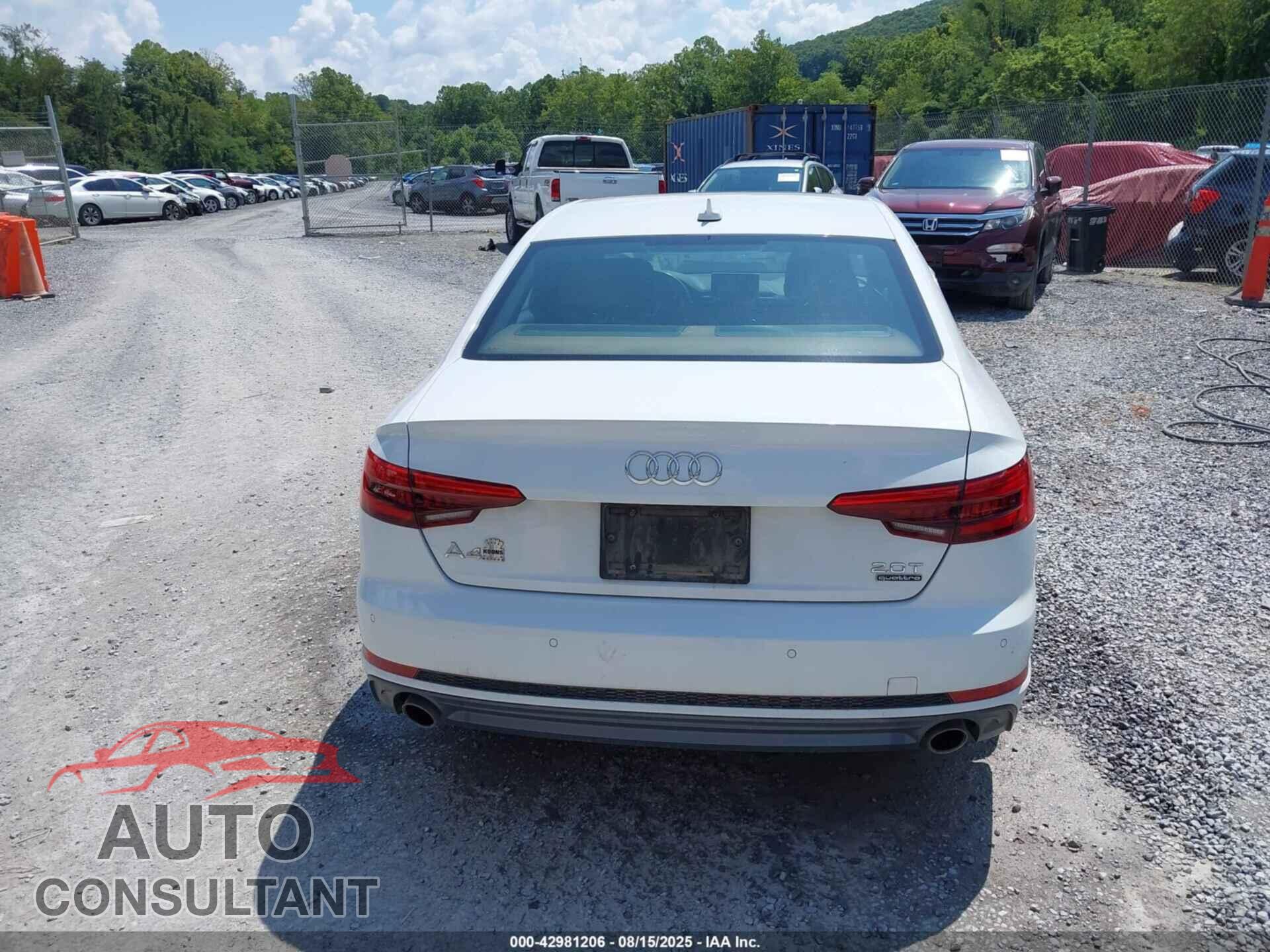 AUDI A4 2017 - WAUENAF46HN046547