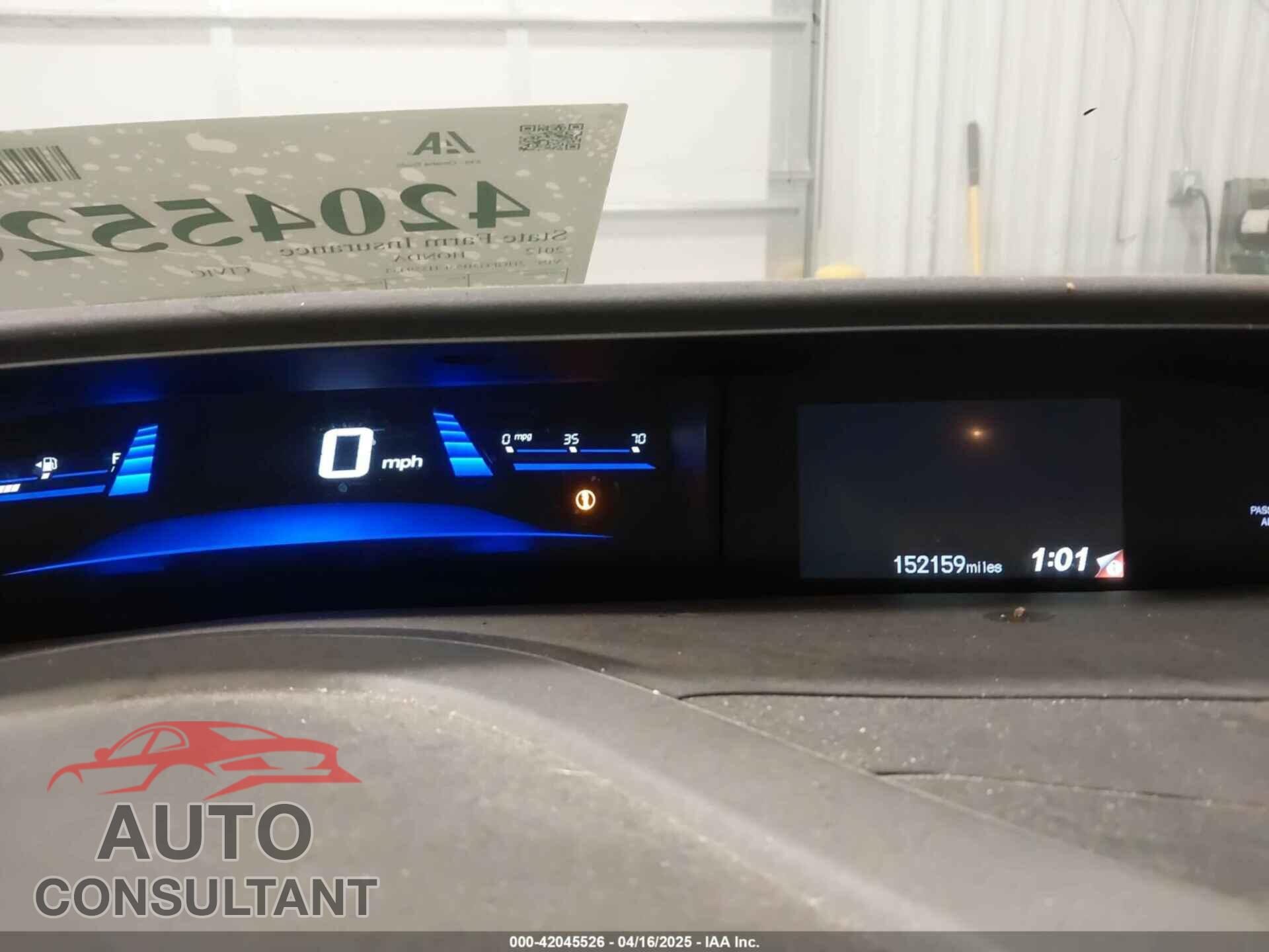 HONDA CIVIC 2012 - 2HGFG3B55CH559433