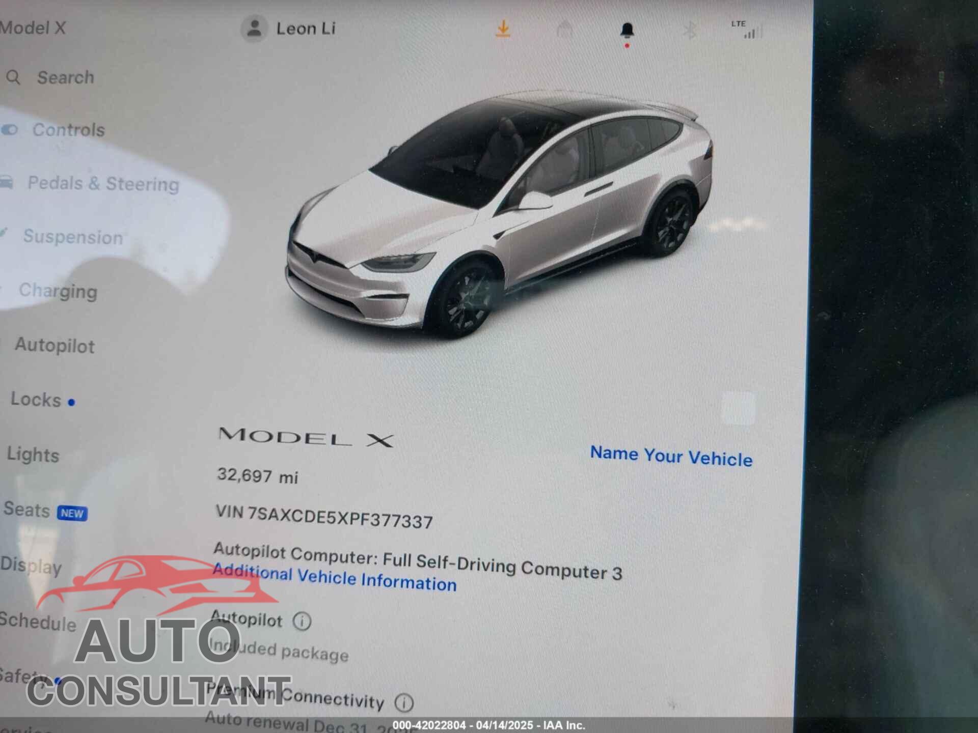 TESLA MODEL X 2023 - 7SAXCDE5XPF377337