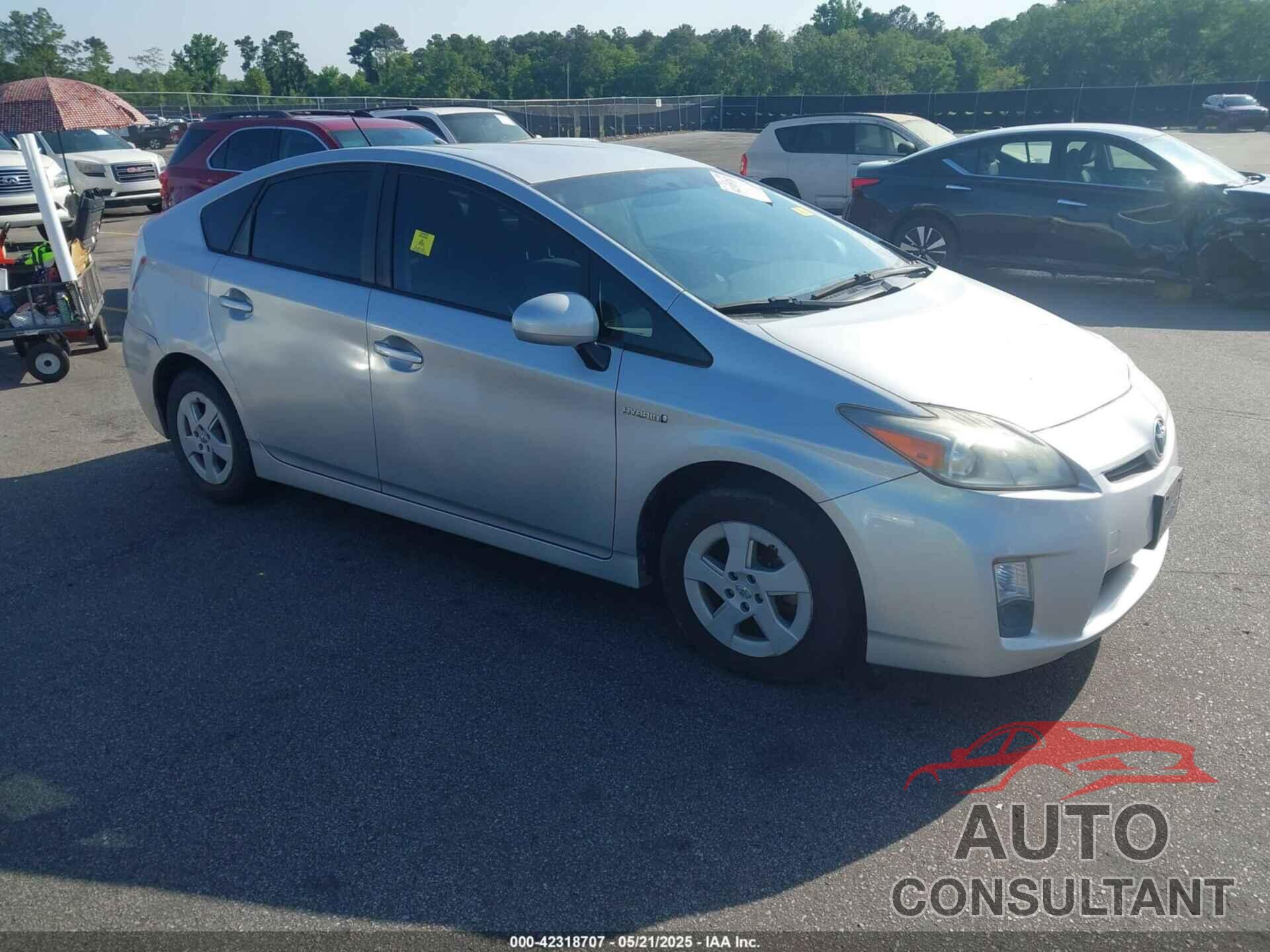 TOYOTA PRIUS 2011 - JTDKN3DU2B5296797