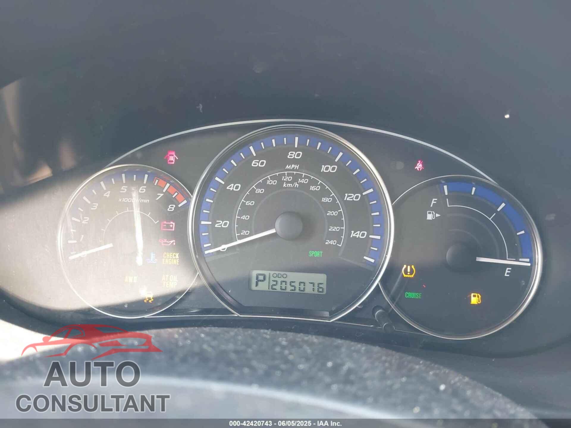SUBARU FORESTER 2012 - JF2SHBBC0CH432678