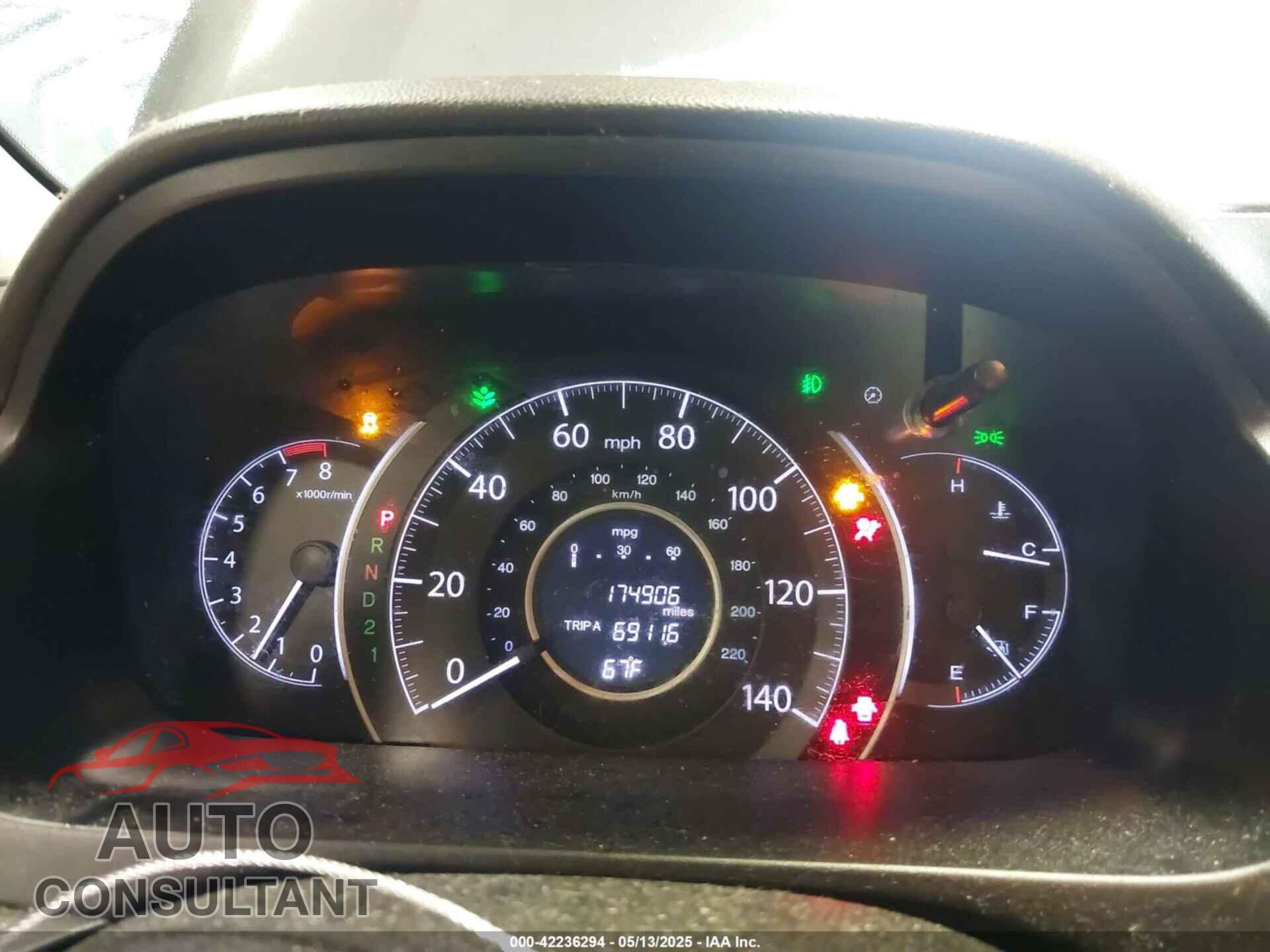 HONDA CR-V 2012 - 5J6RM3H74CL030033