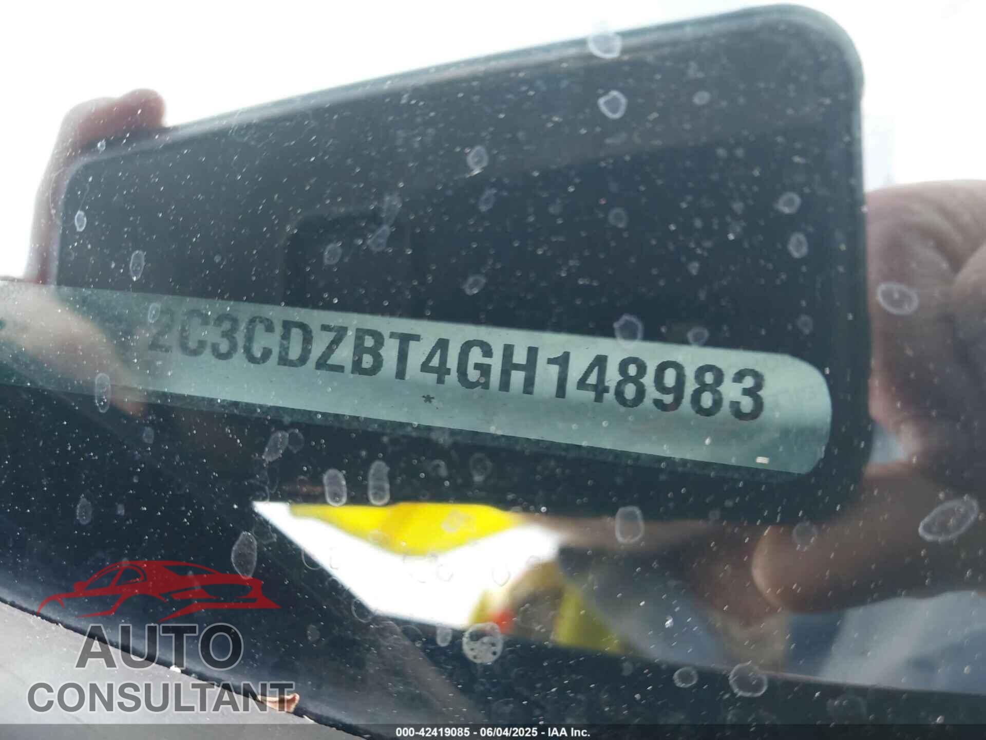 DODGE CHALLENGER 2016 - 2C3CDZBT4GH148983