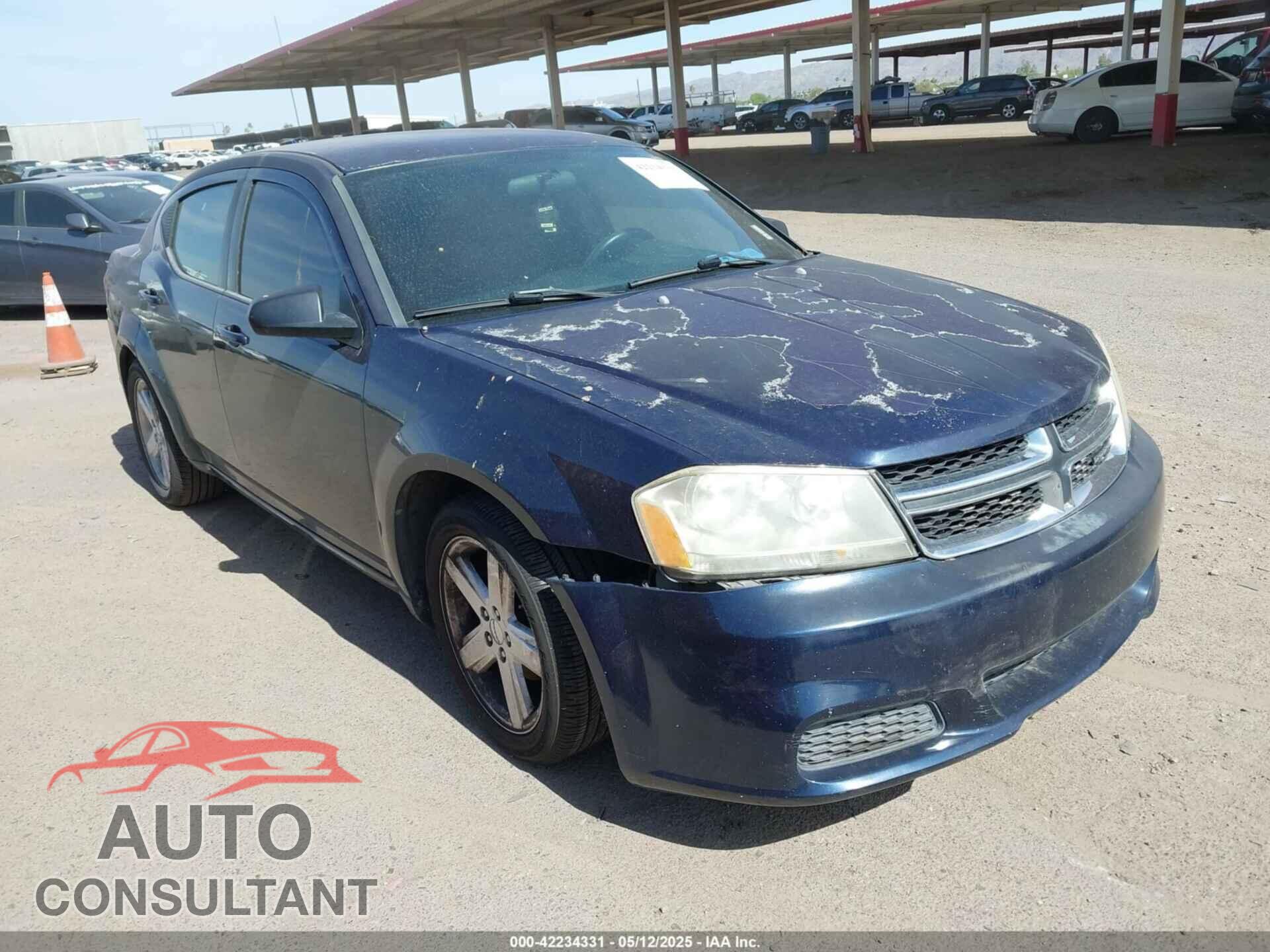 DODGE AVENGER 2013 - 1C3CDZAB8DN643232