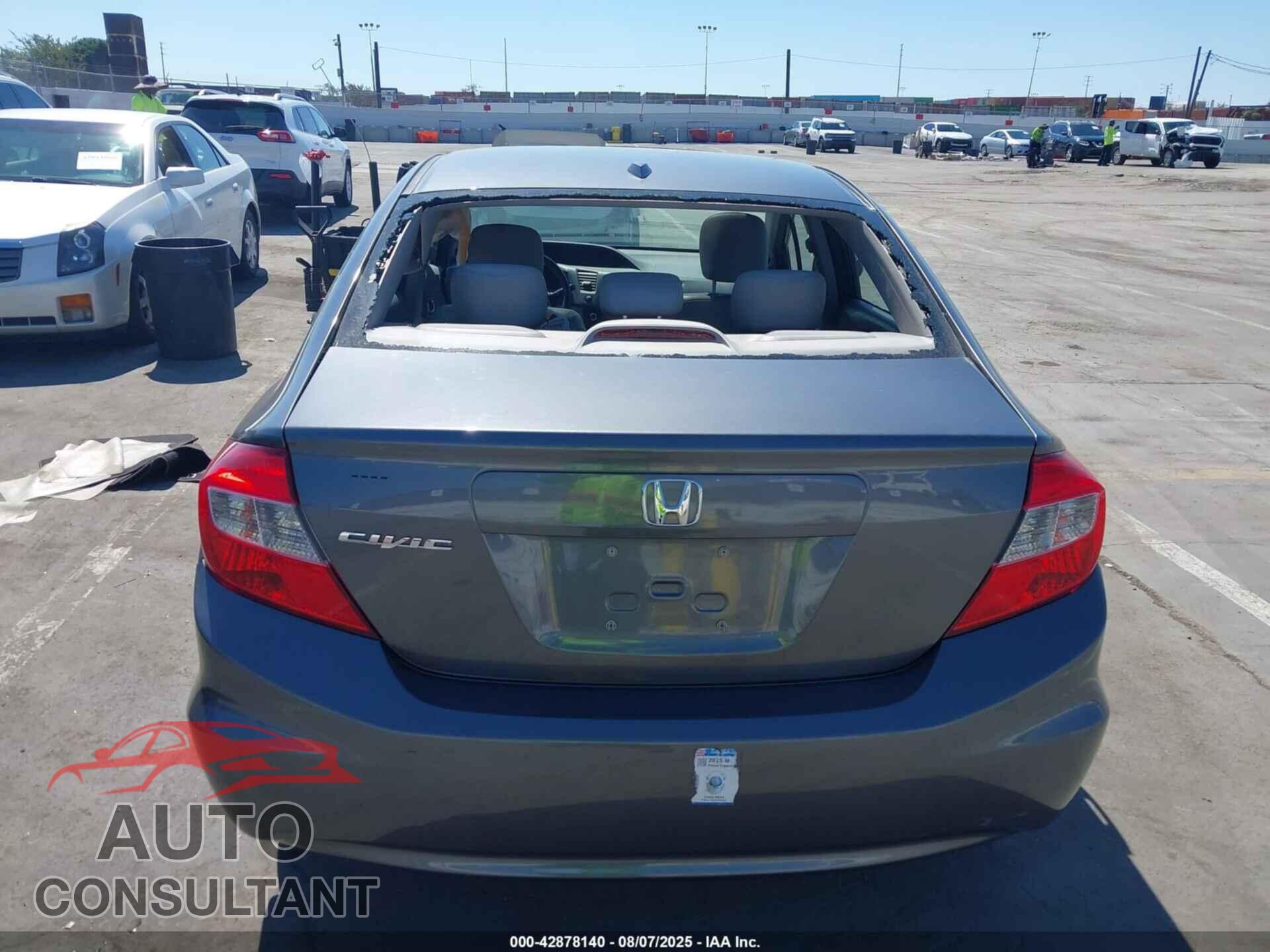 HONDA CIVIC 2012 - 19XFB2F90CE358510