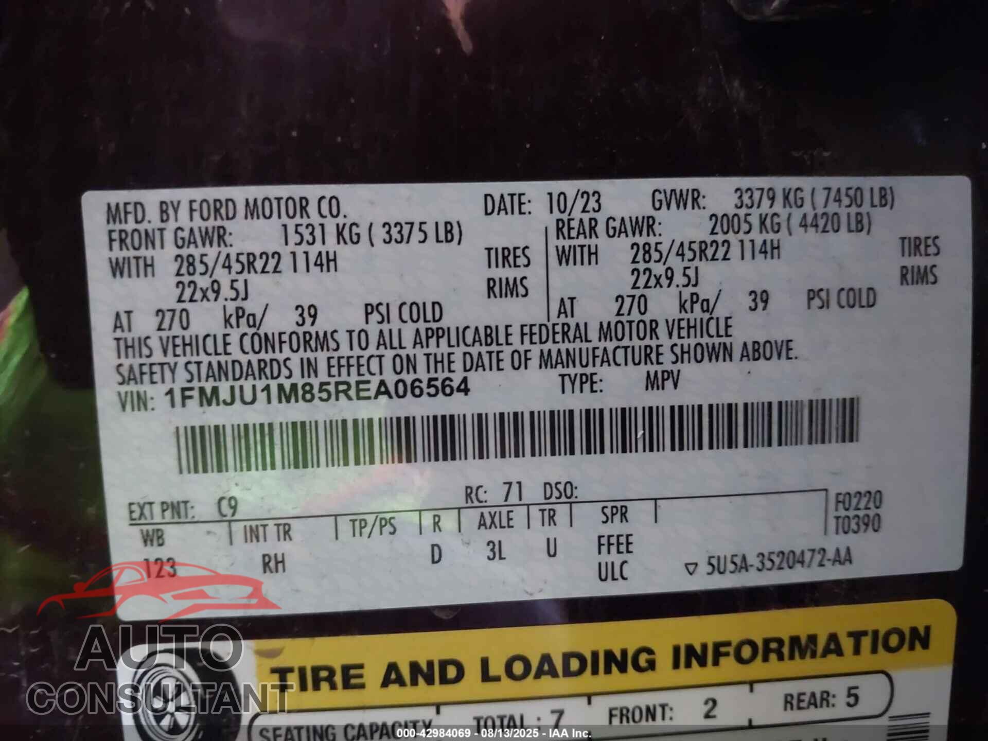 FORD EXPEDITION 2024 - 1FMJU1M85REA06564