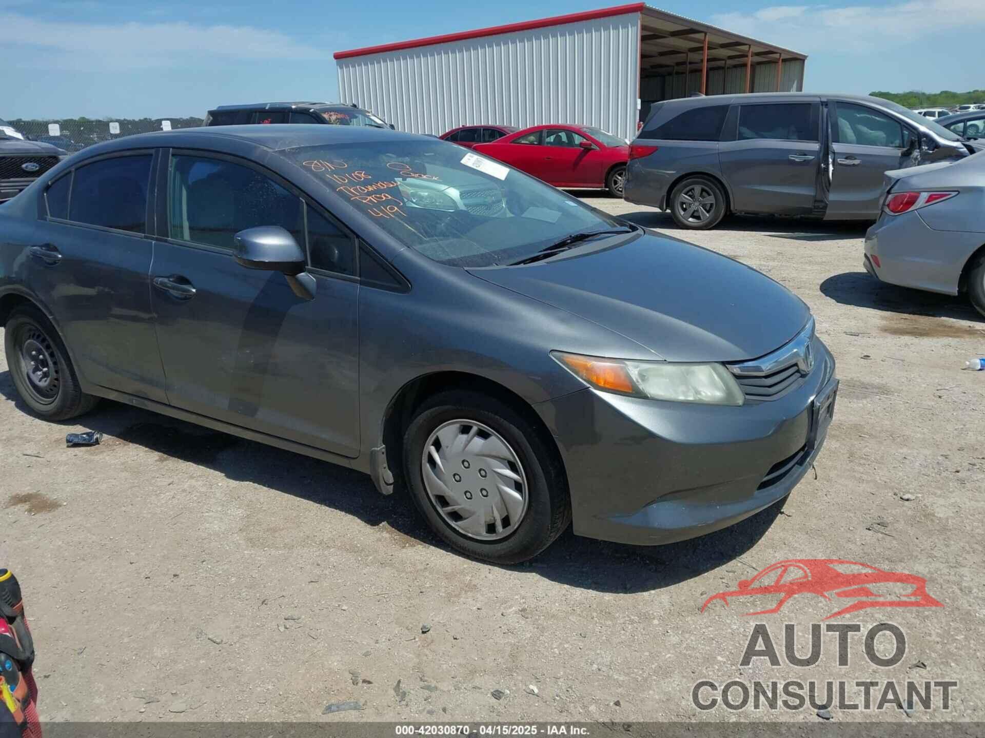 HONDA CIVIC 2012 - 19XFB2F57CE012290