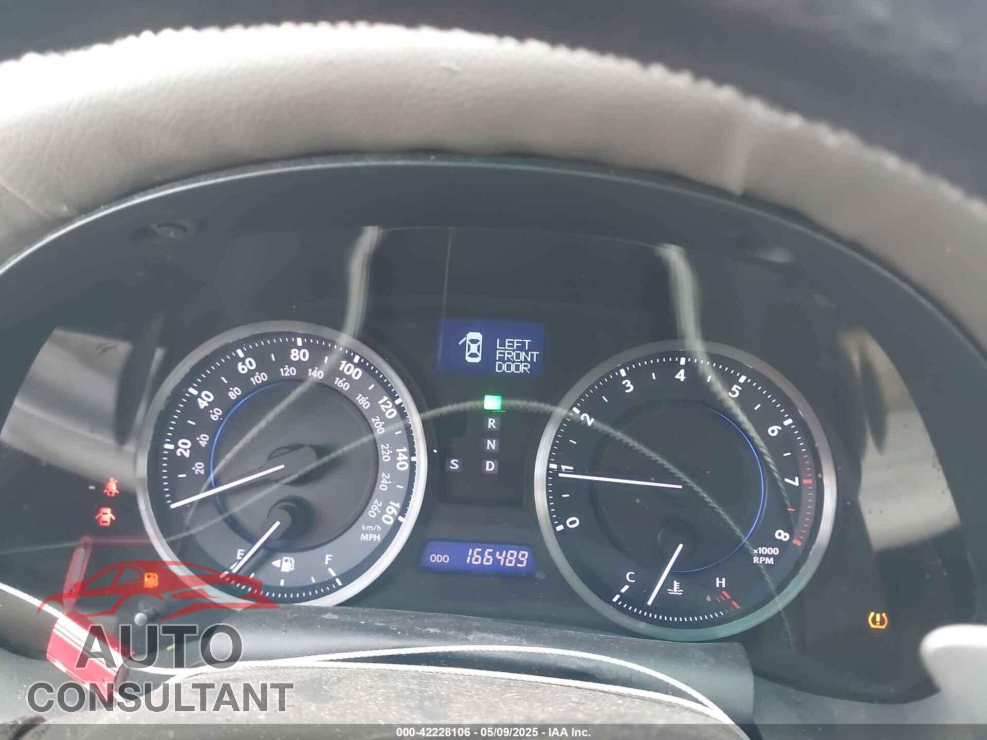 LEXUS IS 250 2012 - JTHBF5C22C5175566