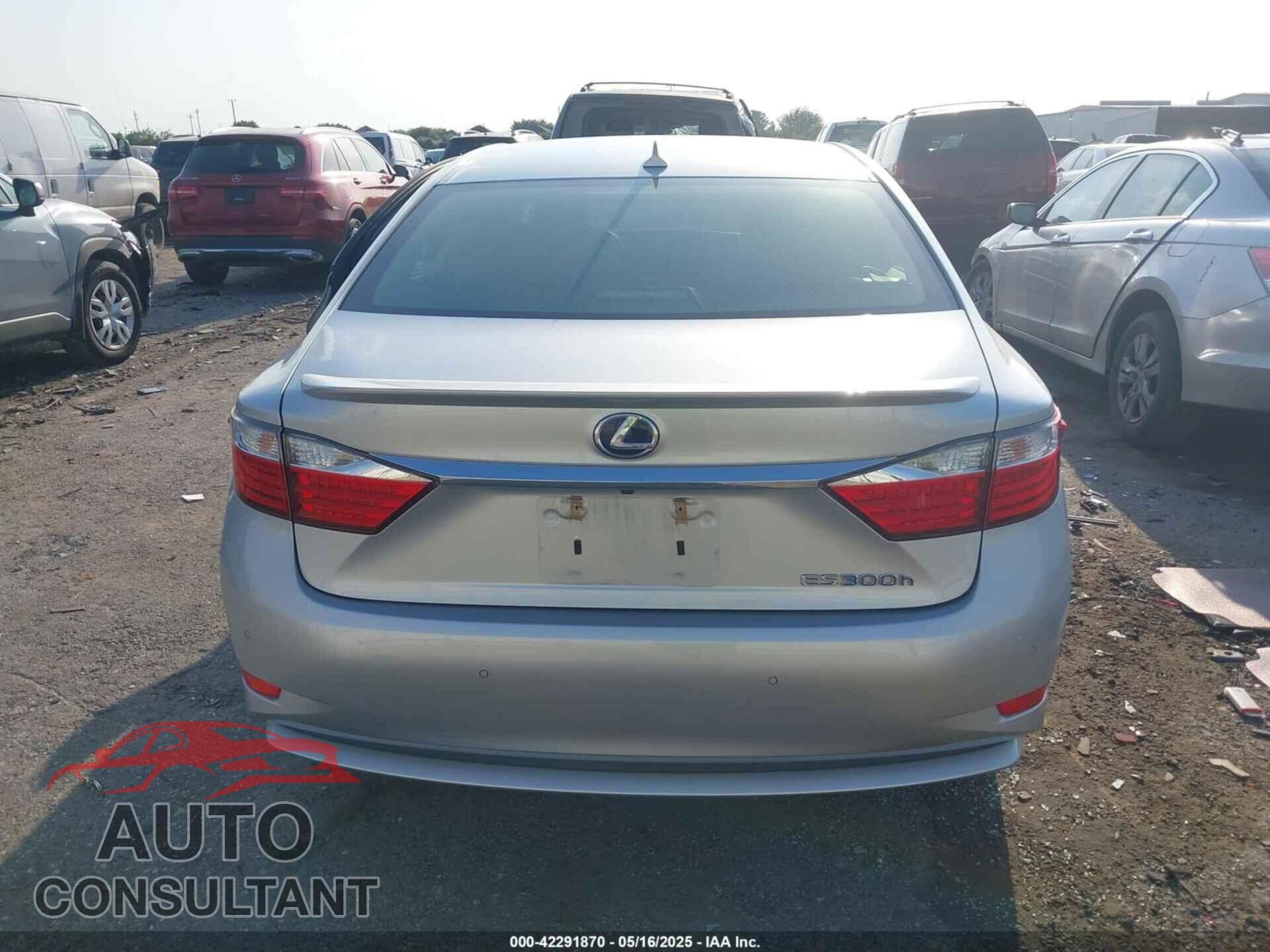 LEXUS ES 300H 2013 - JTHBW1GG4D2022883