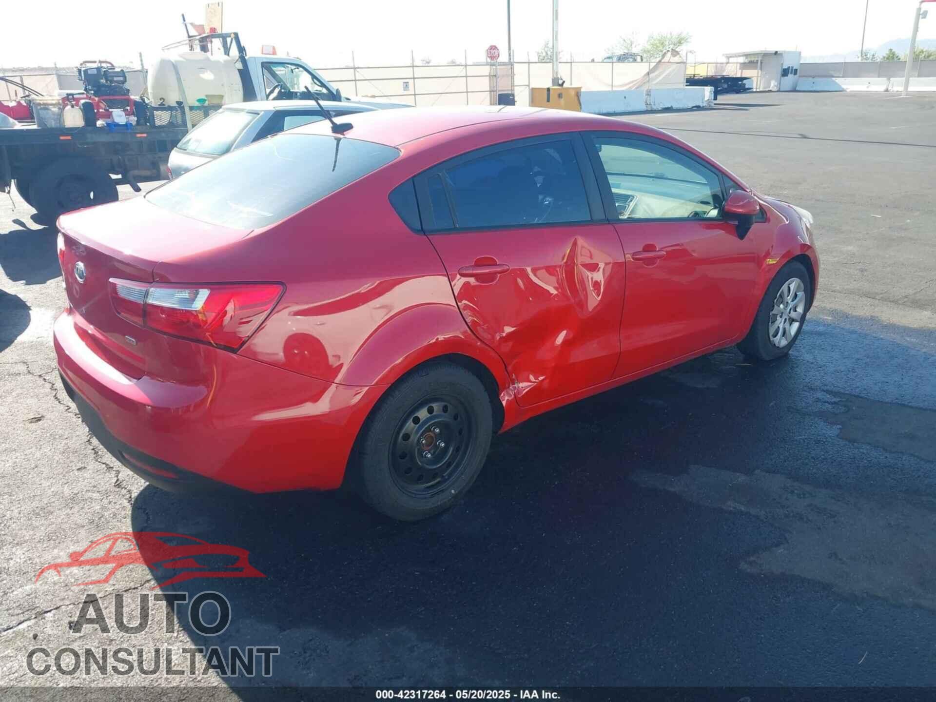 KIA RIO 2012 - KNADM4A35C6044659