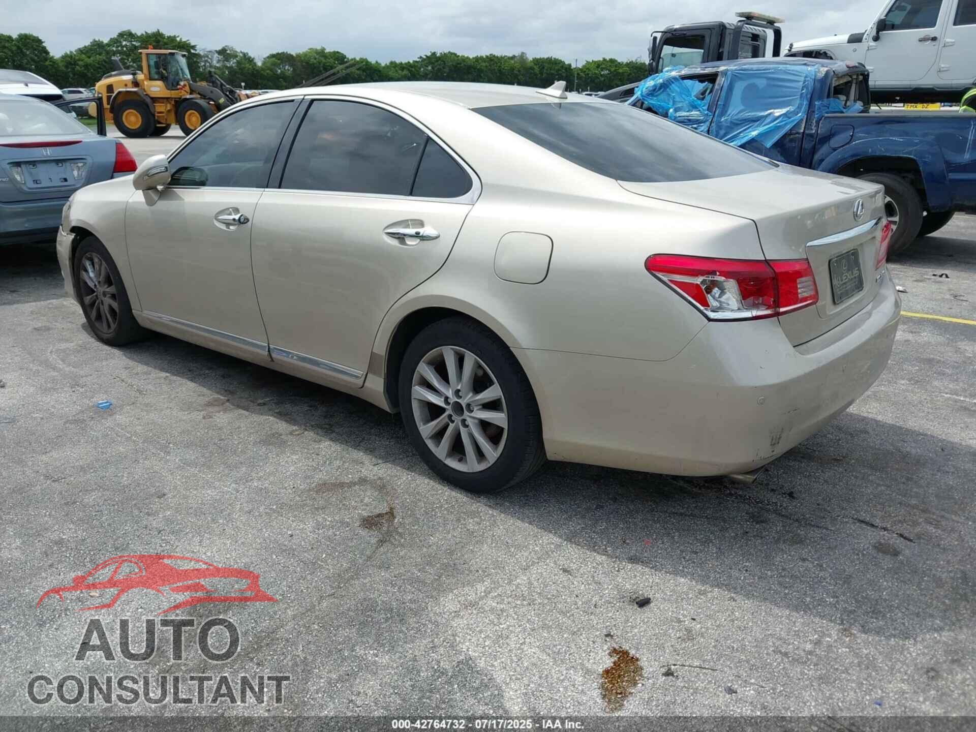 LEXUS ES 350 2012 - JTHBK1EG9C2486622