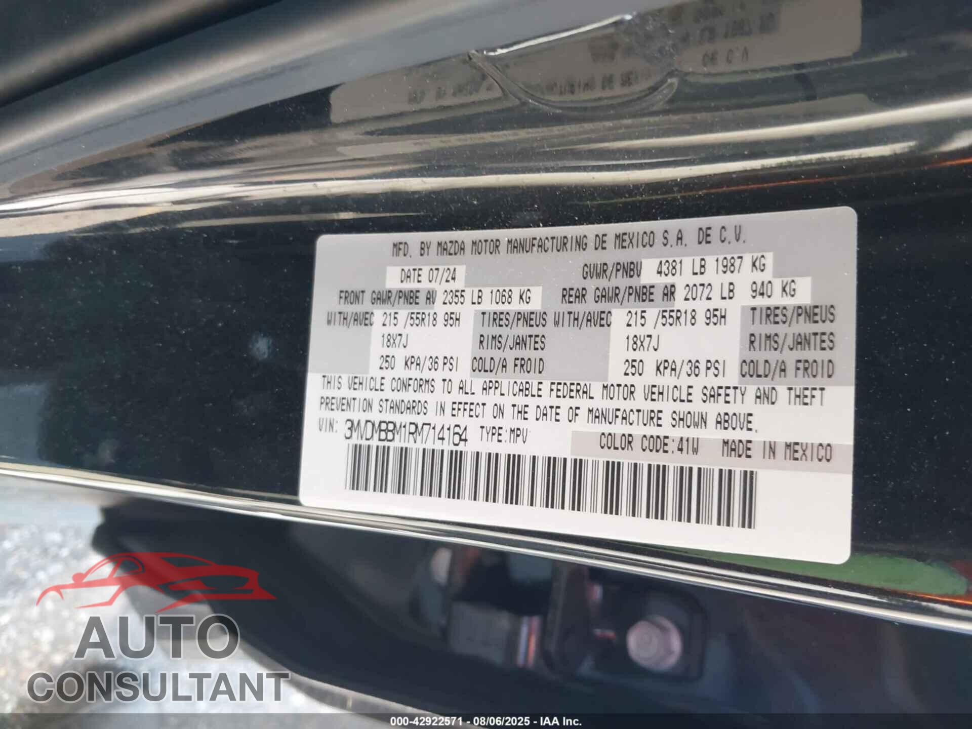 MAZDA CX-30 2024 - 3MVDMBBM1RM714164