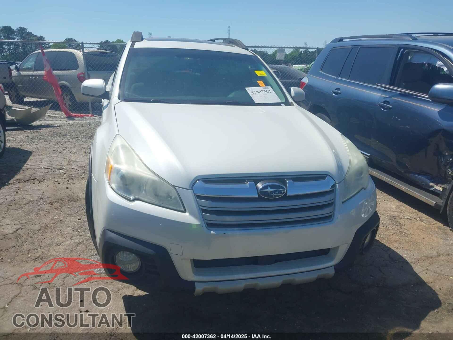 SUBARU OUTBACK 2013 - 4S4BRCPC4D3291697