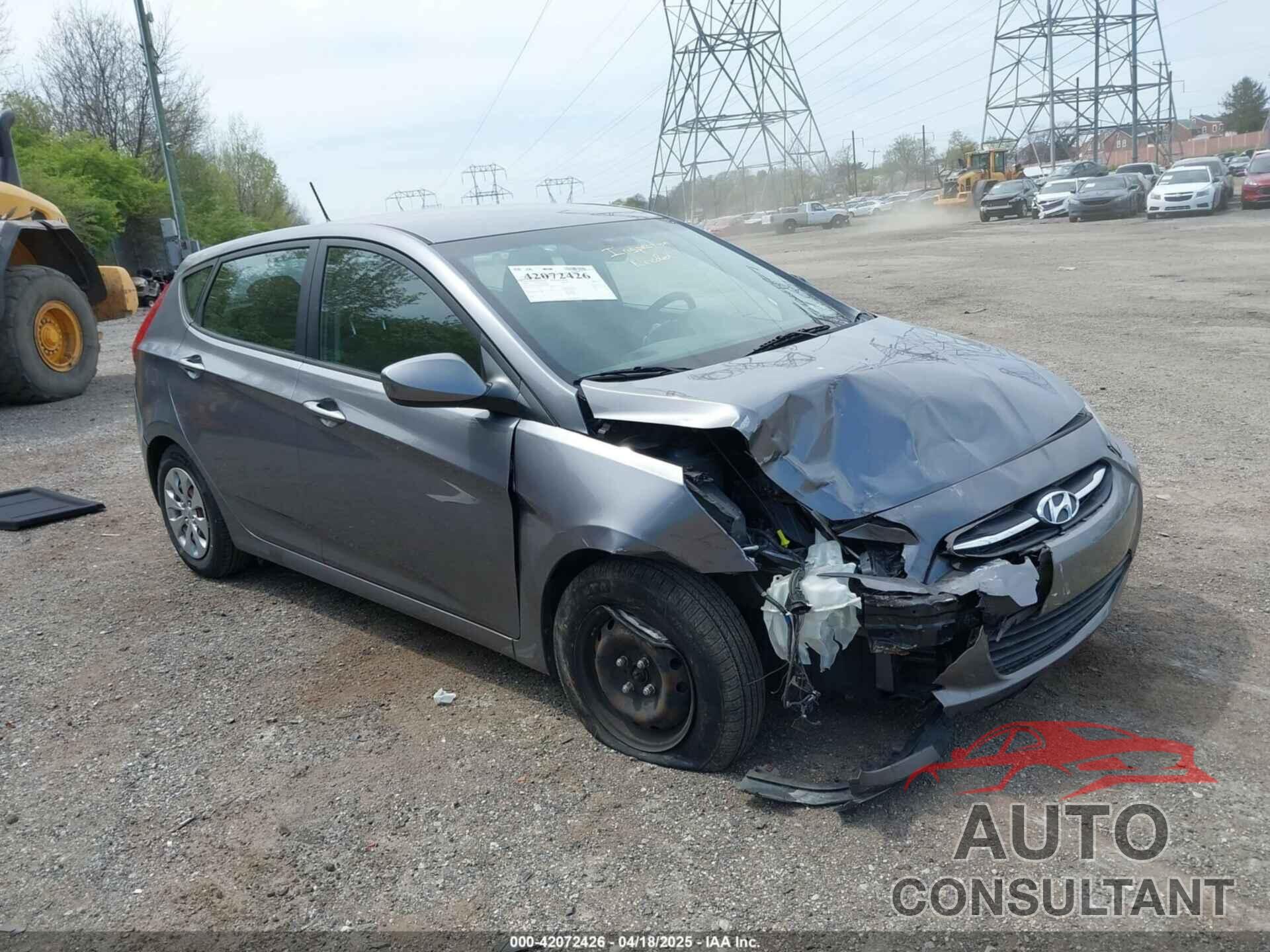 HYUNDAI ACCENT 2016 - KMHCT5AE1GU248364