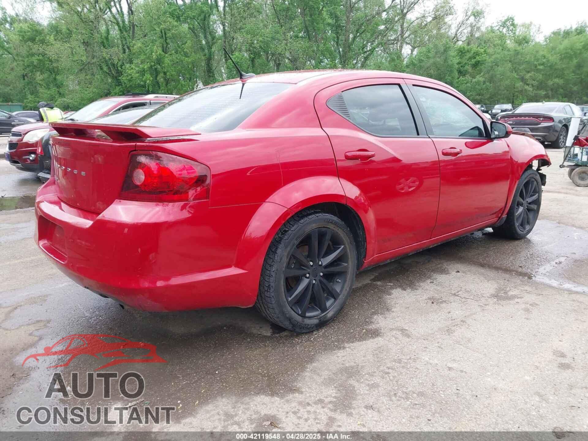 DODGE AVENGER 2013 - 1C3CDZCB6DN620092