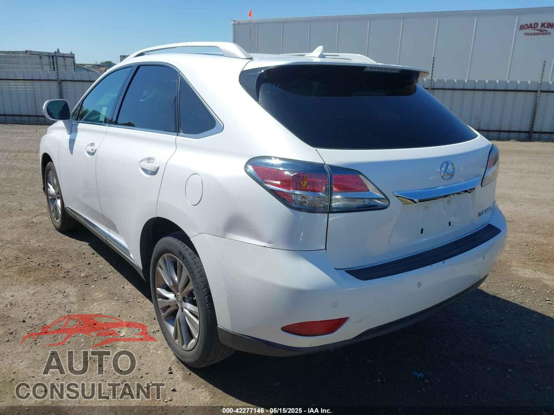 LEXUS RX 350 2013 - 2T2ZK1BA3DC123635