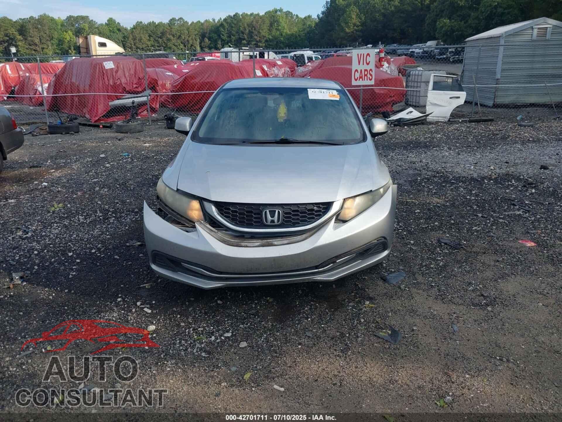 HONDA CIVIC 2013 - 19XFB2F59DE028007