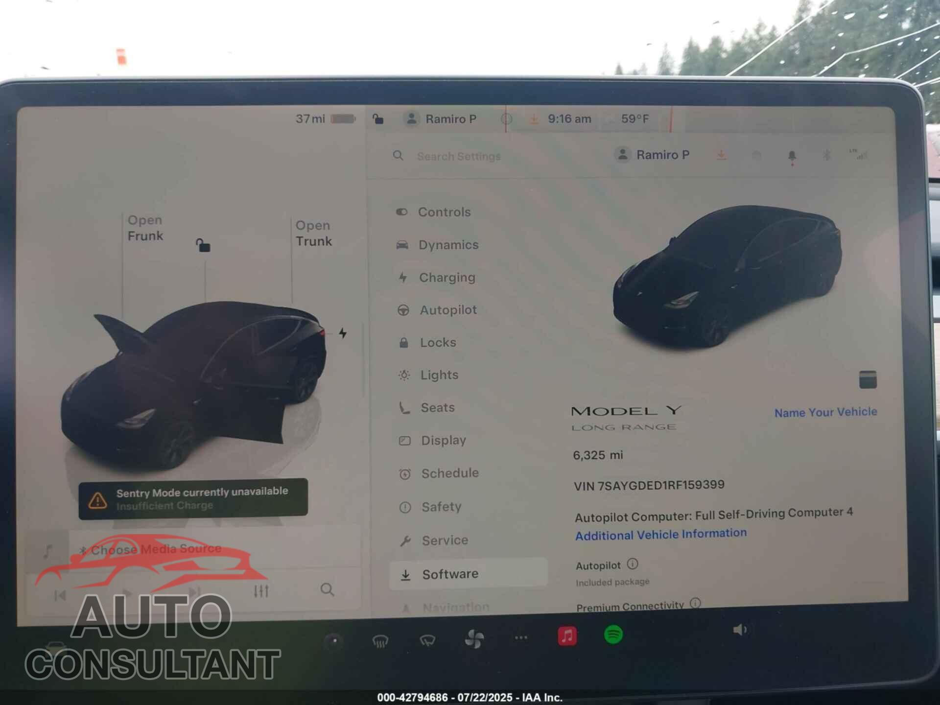 TESLA MODEL Y 2024 - 7SAYGDED1RF159399
