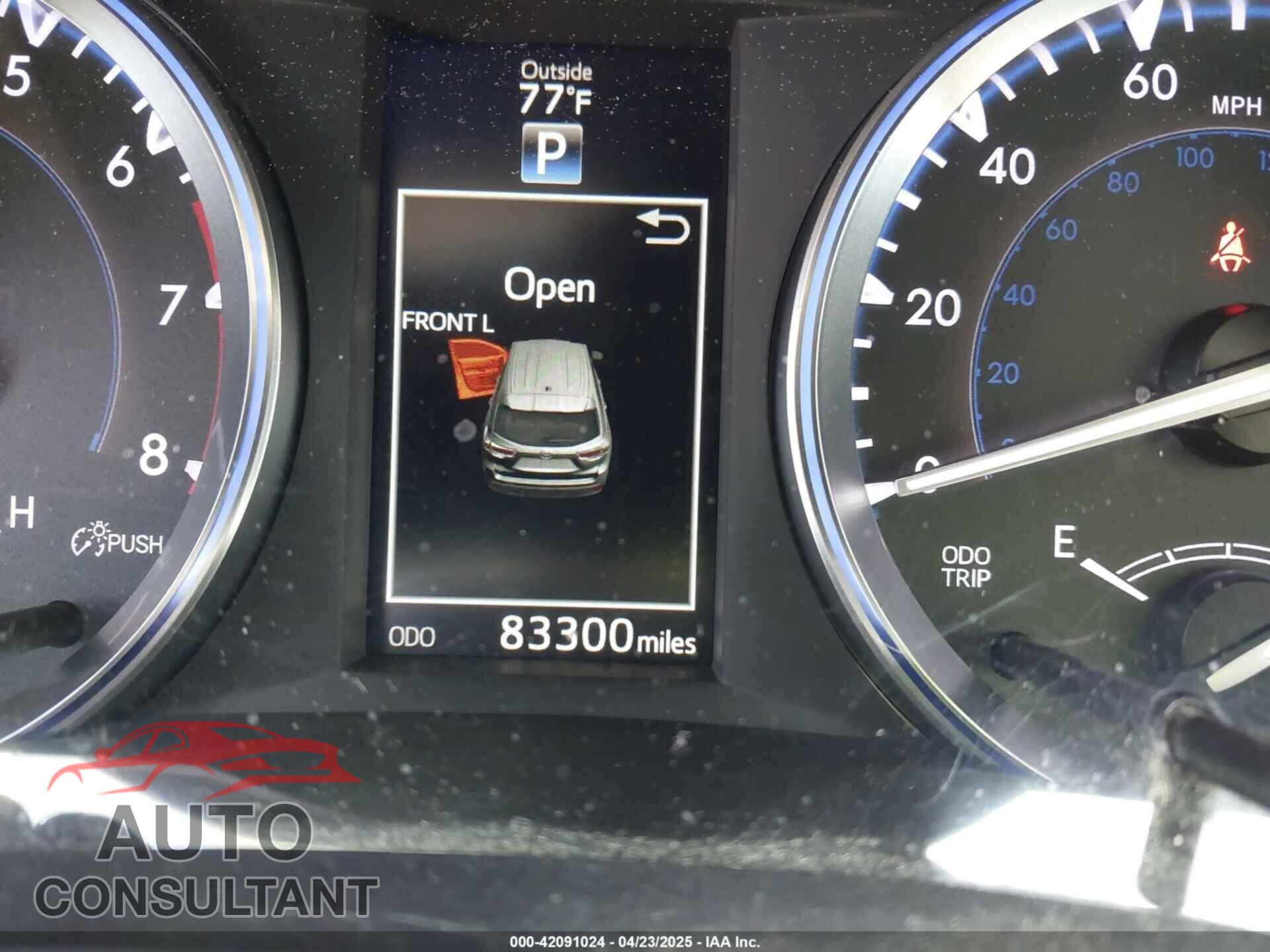 TOYOTA HIGHLANDER 2016 - 5TDKKRFH3GS170784