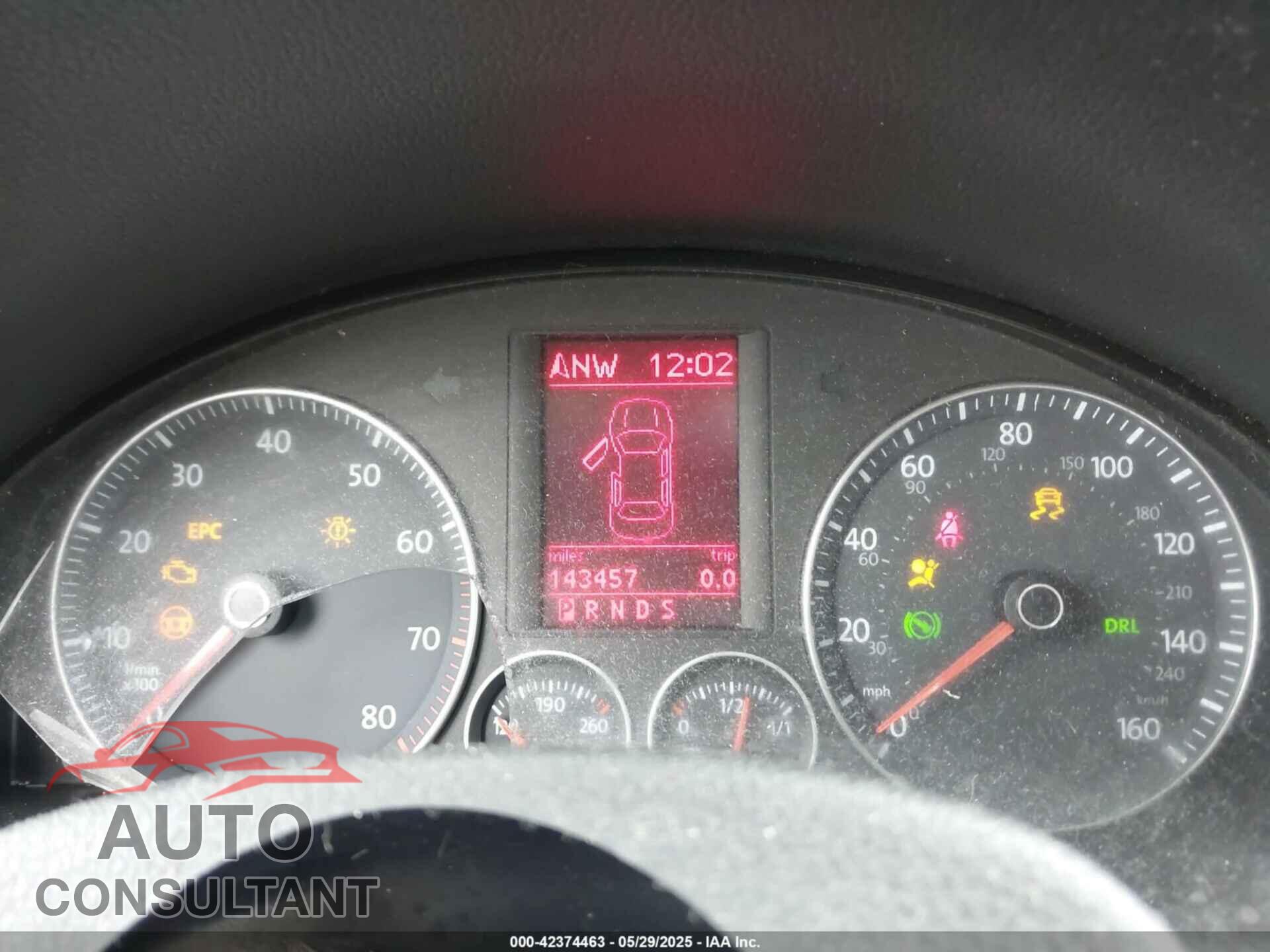VOLKSWAGEN EOS 2009 - WVWFA71F69V009059
