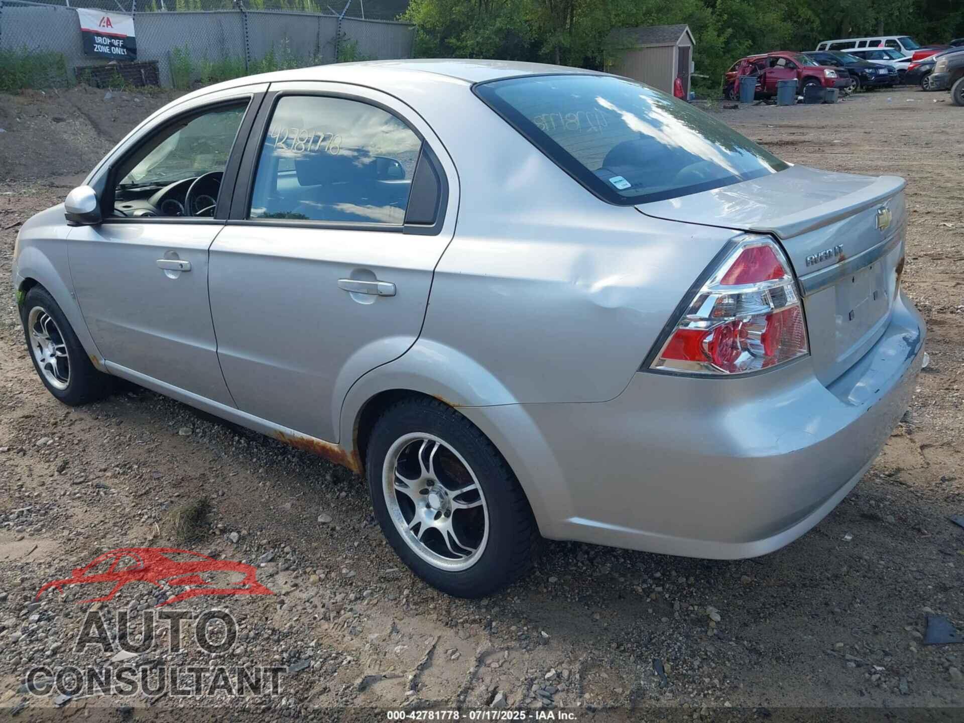 CHEVROLET AVEO 2009 - KL1TD56E79B621570