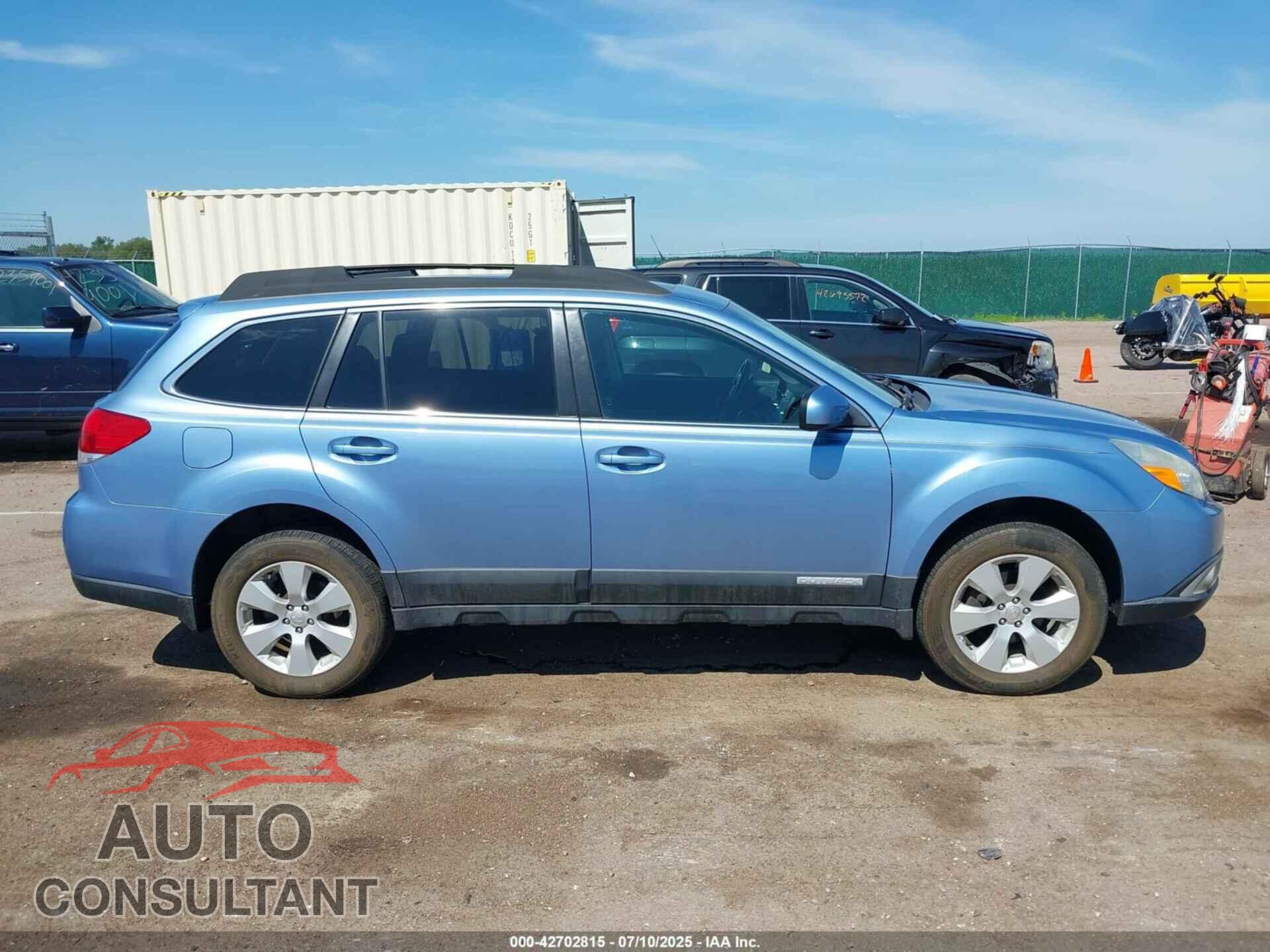 SUBARU OUTBACK 2011 - 4S4BRBKC4B3378630