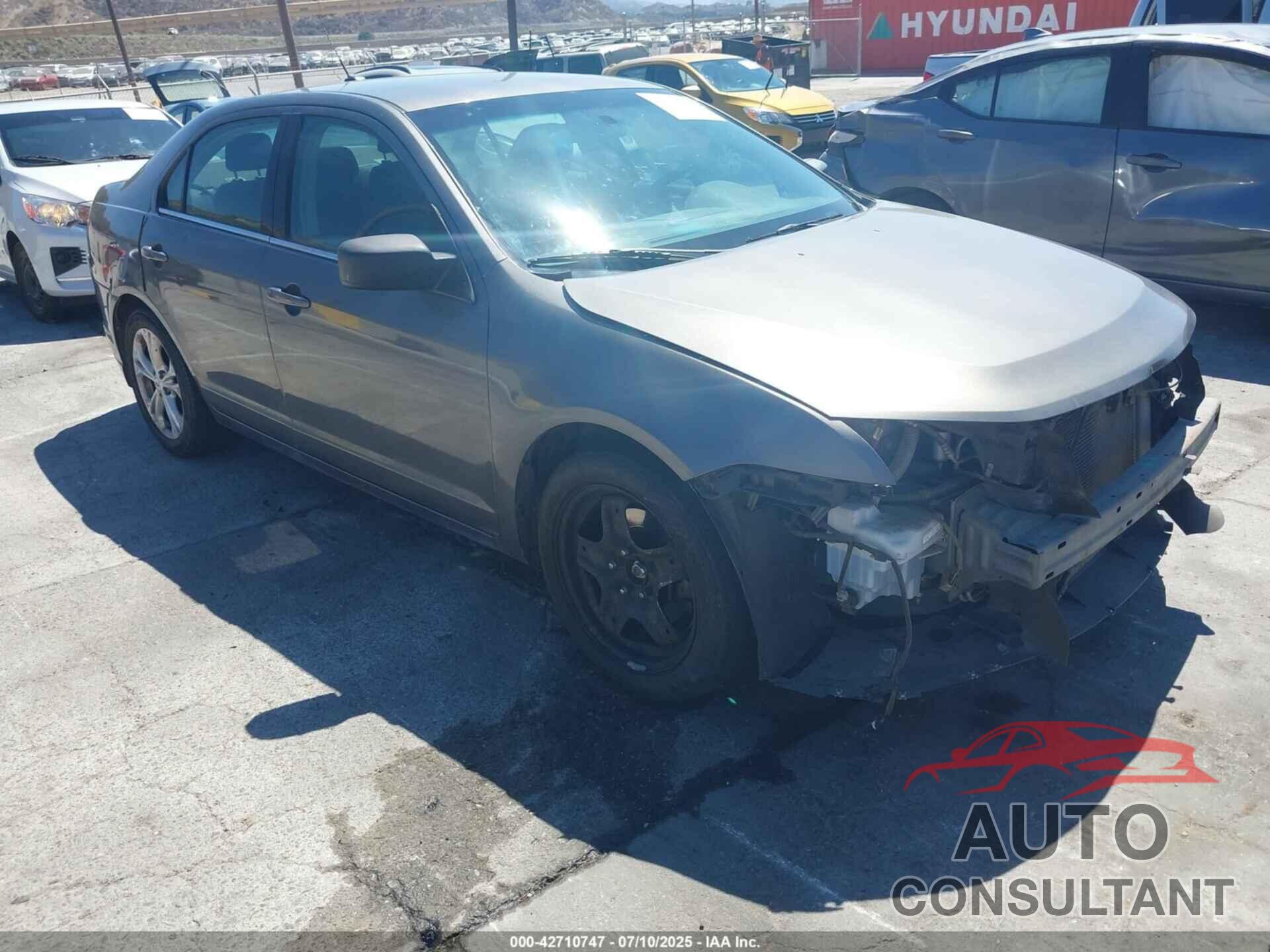 FORD FUSION 2012 - 3FAHP0HA8CR402497