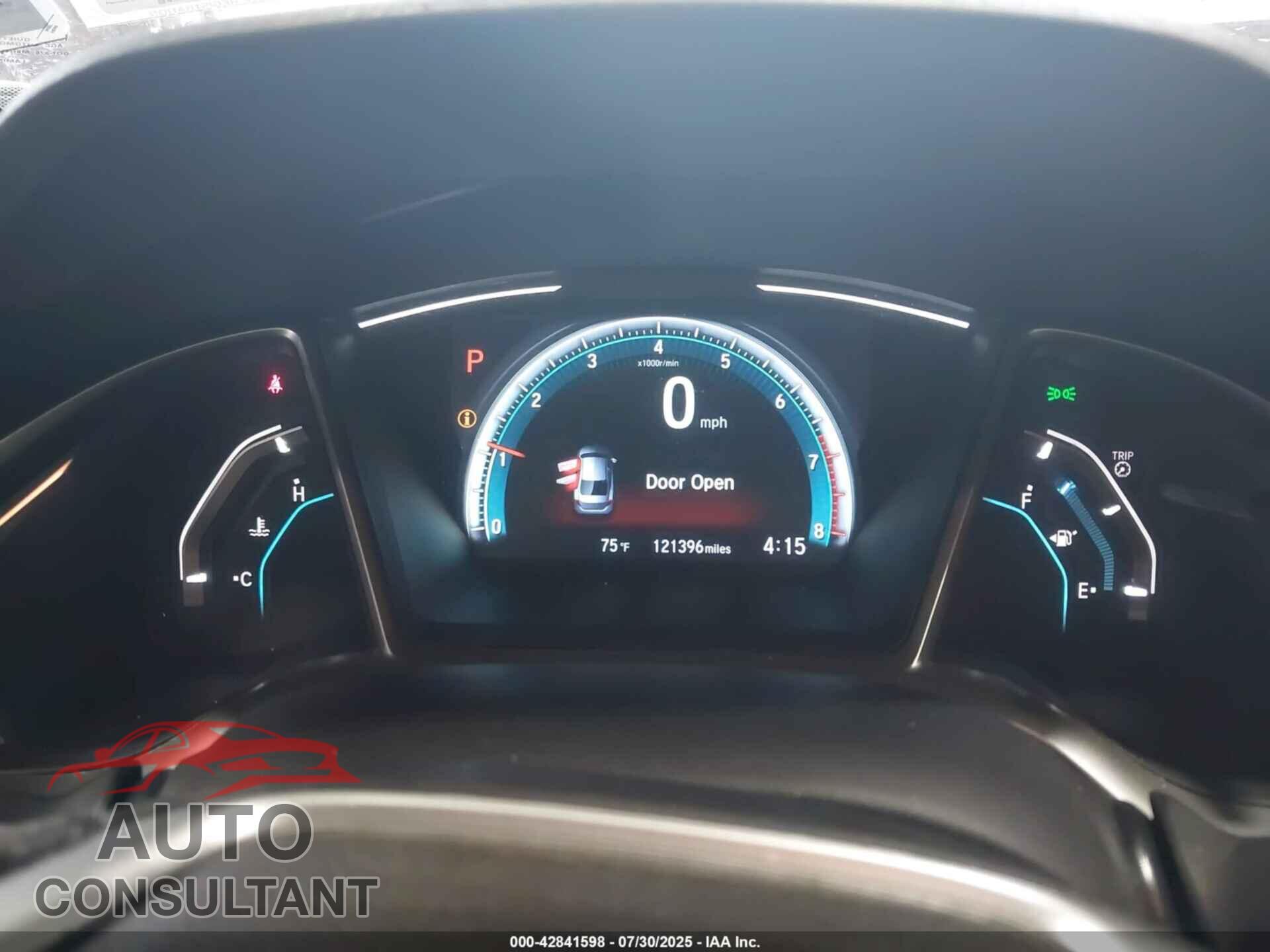 HONDA CIVIC 2017 - 19XFC2F78HE206770