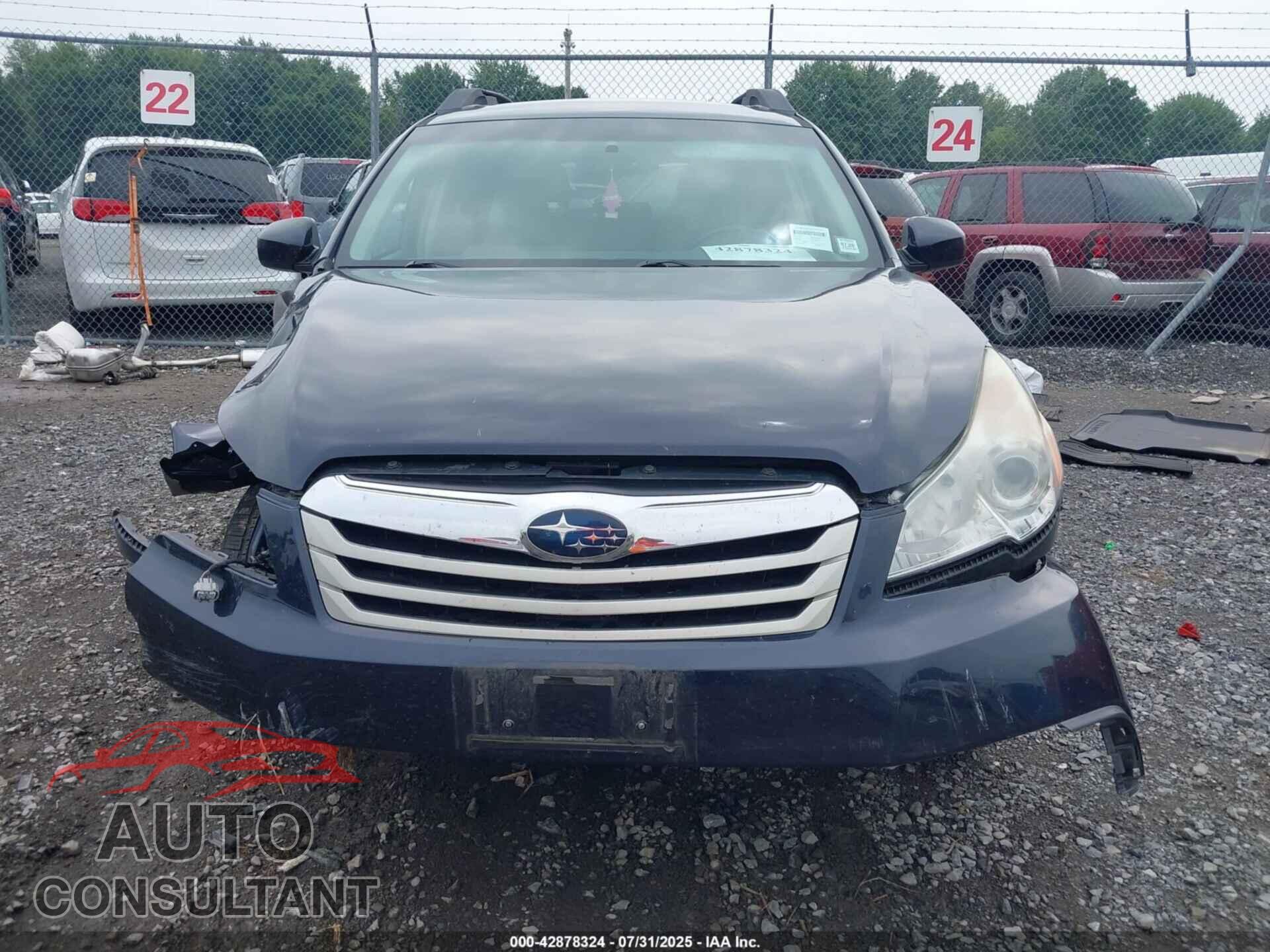 SUBARU OUTBACK 2012 - 4S4BRBLC0C3237313