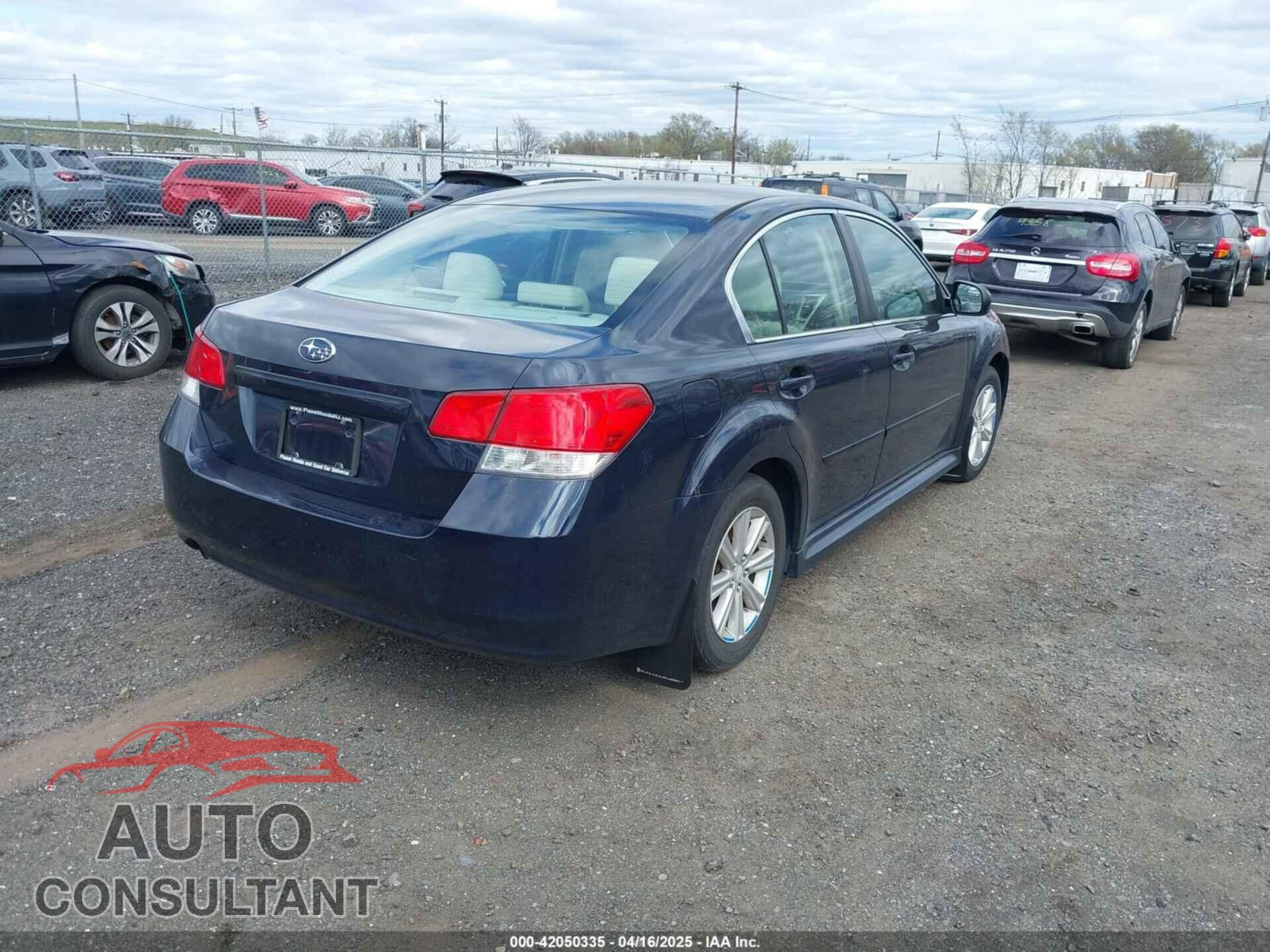 SUBARU LEGACY 2012 - 4S3BMBA62C3040160