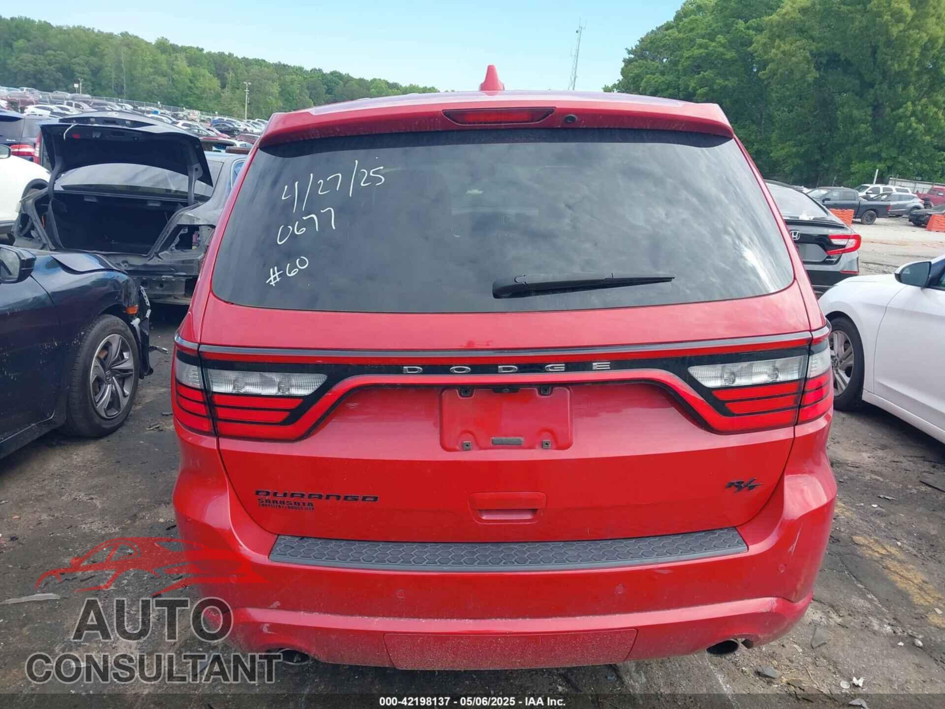 DODGE DURANGO 2017 - 1C4SDHCT1HC610677