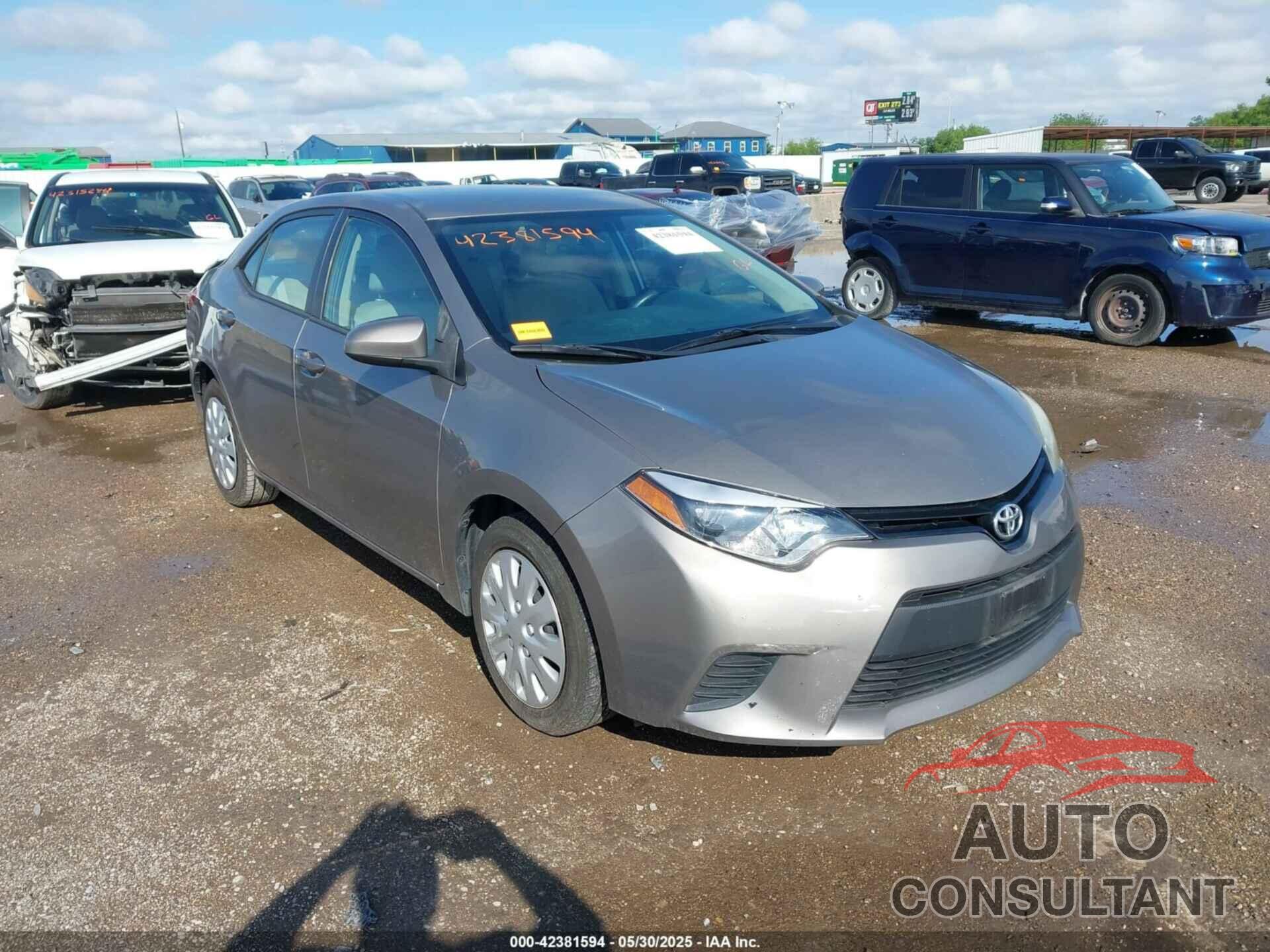TOYOTA COROLLA 2014 - 5YFBURHEXEP097240