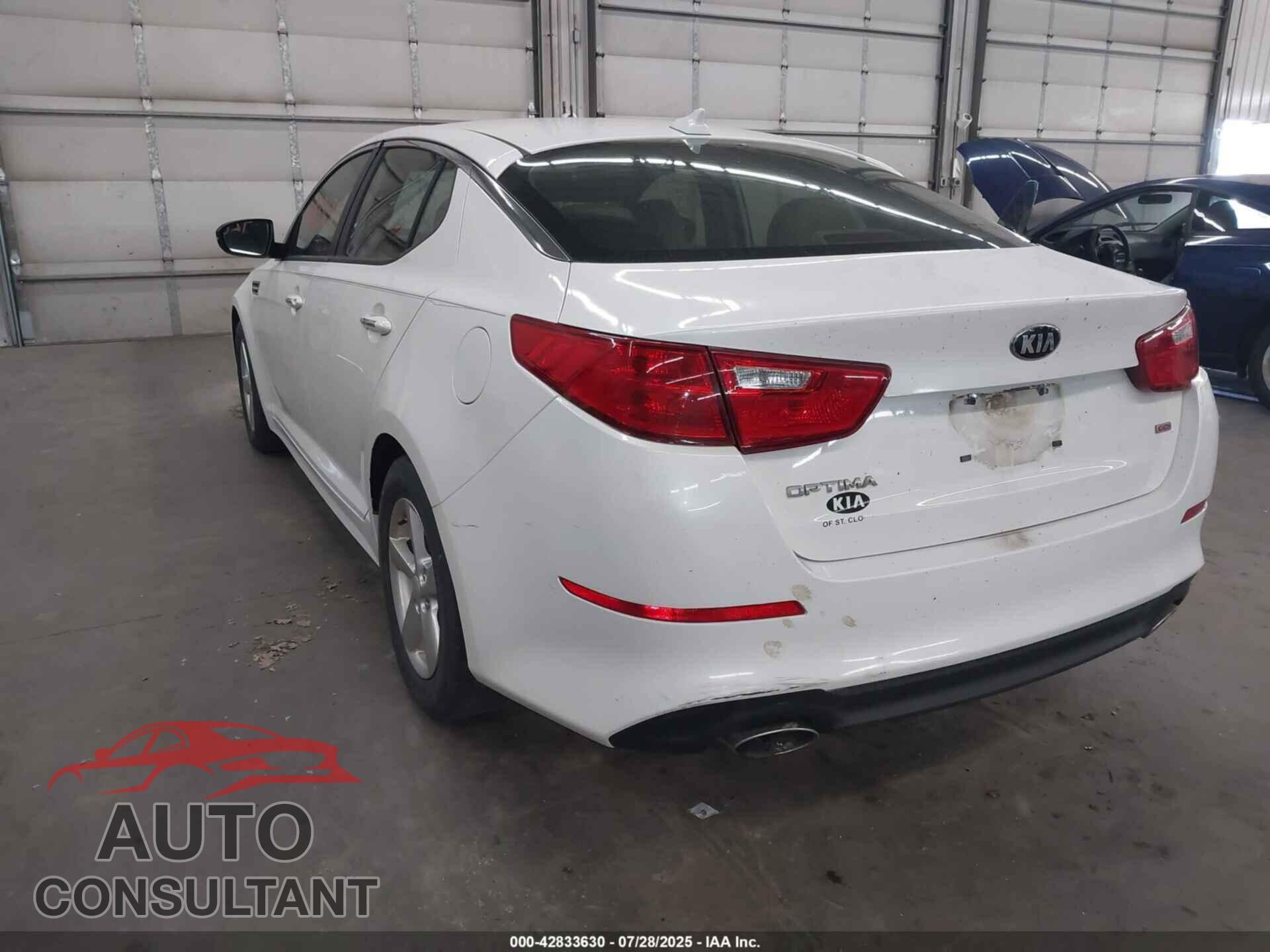 KIA OPTIMA 2015 - KNAGM4A78F5601333