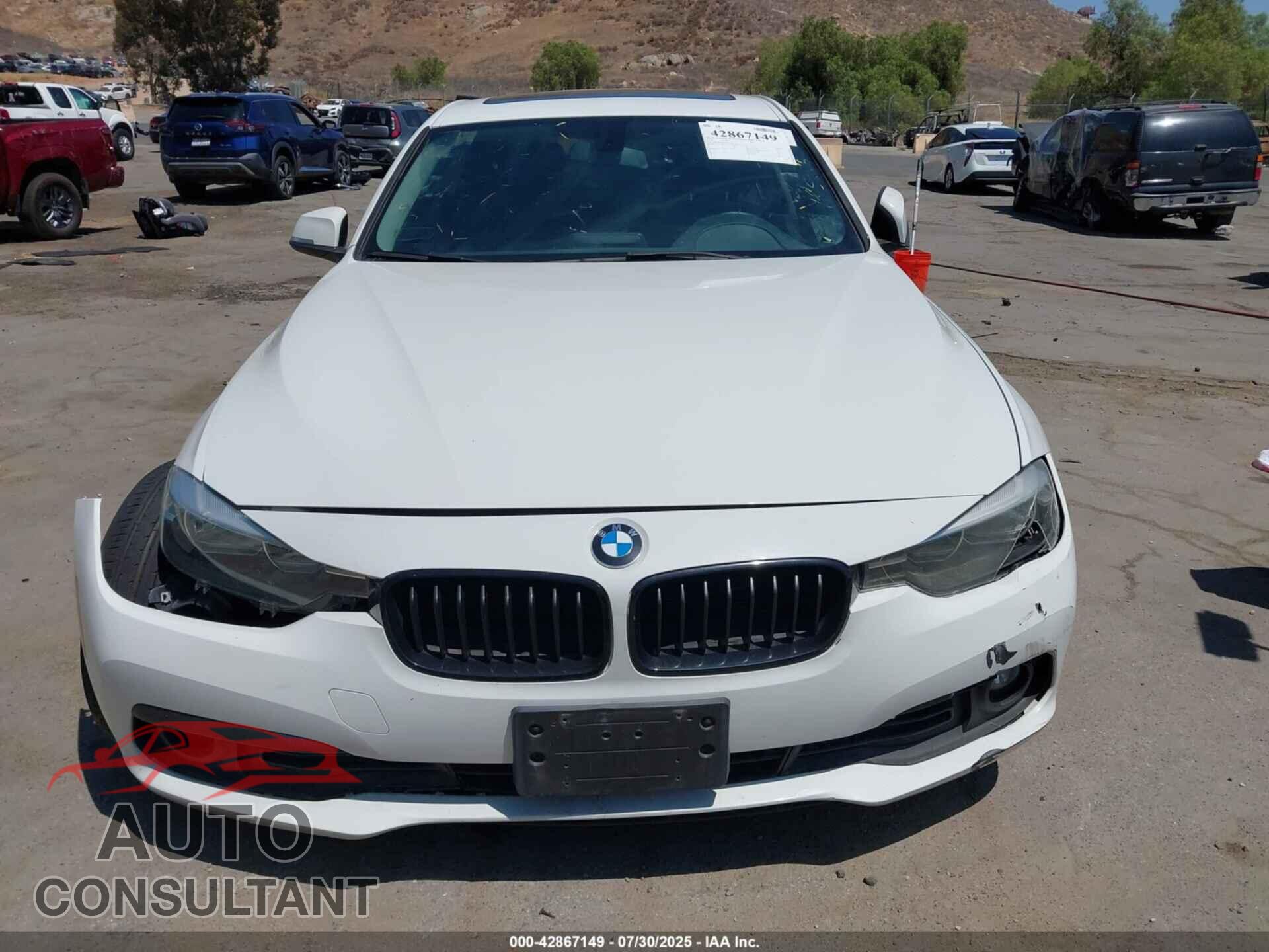 BMW 320I 2016 - WBA8E1G58GNT37408