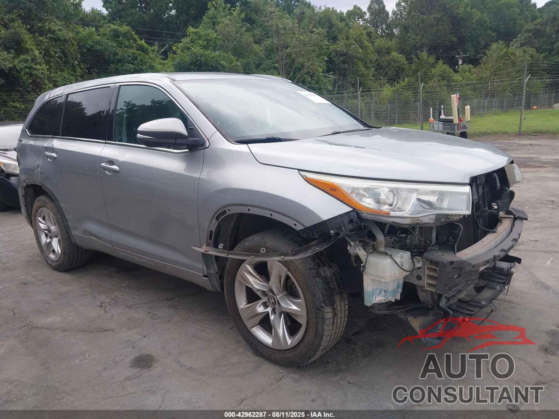 TOYOTA HIGHLANDER 2016 - 5TDYKRFH4GS152143