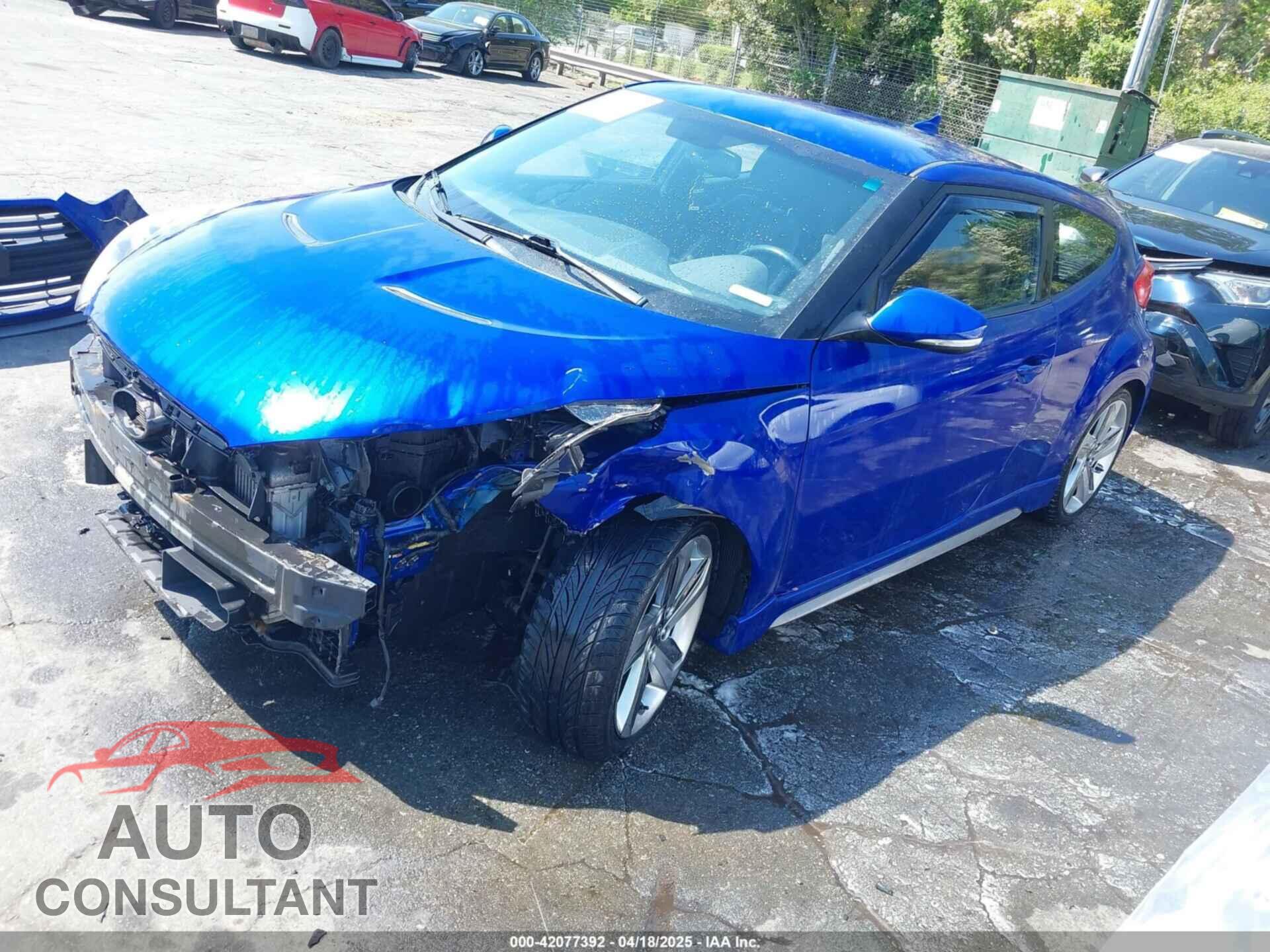 HYUNDAI VELOSTER 2013 - KMHTC6AE3DU142726