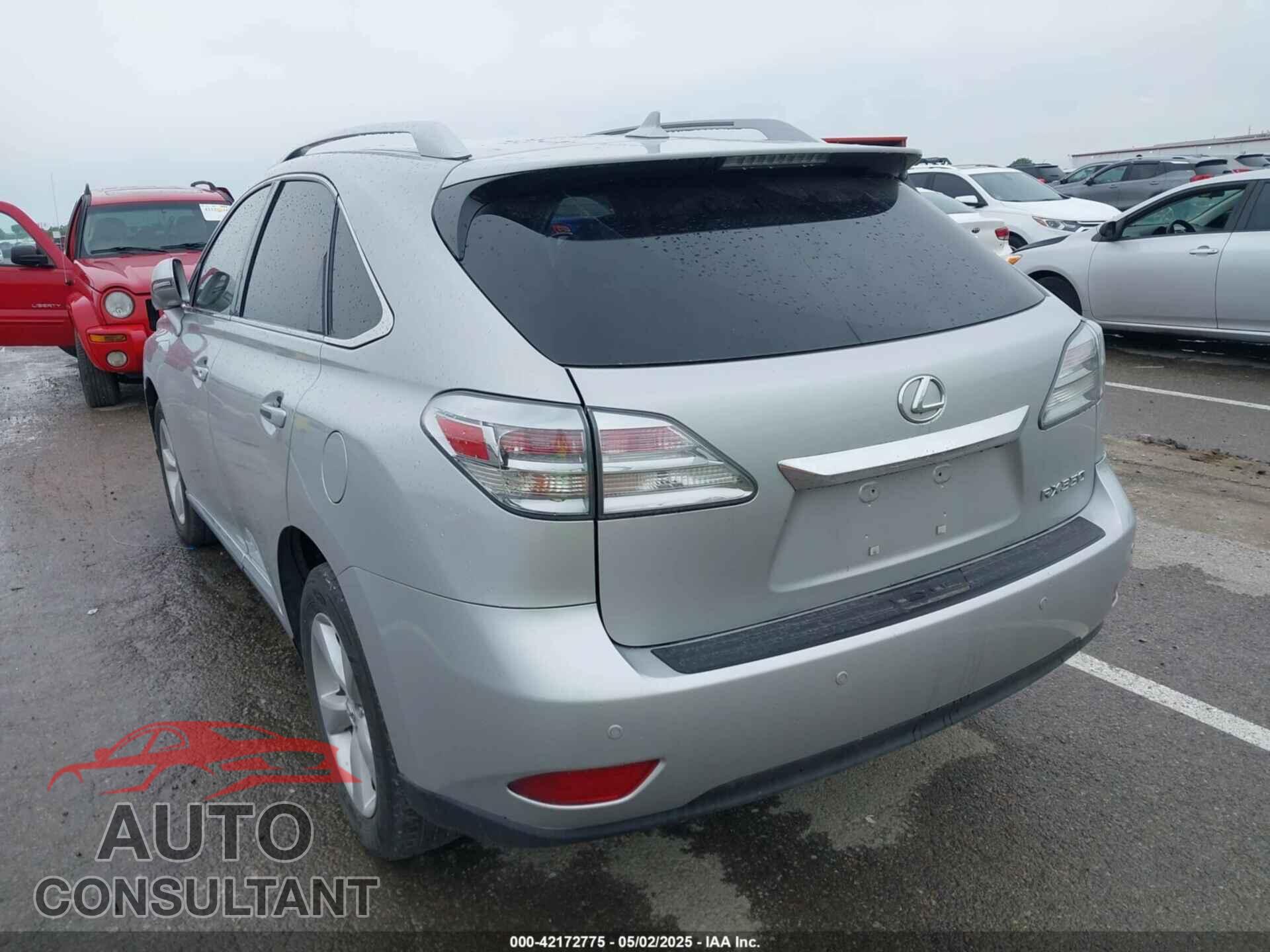 LEXUS RX 350 2012 - 2T2BK1BA8CC125896