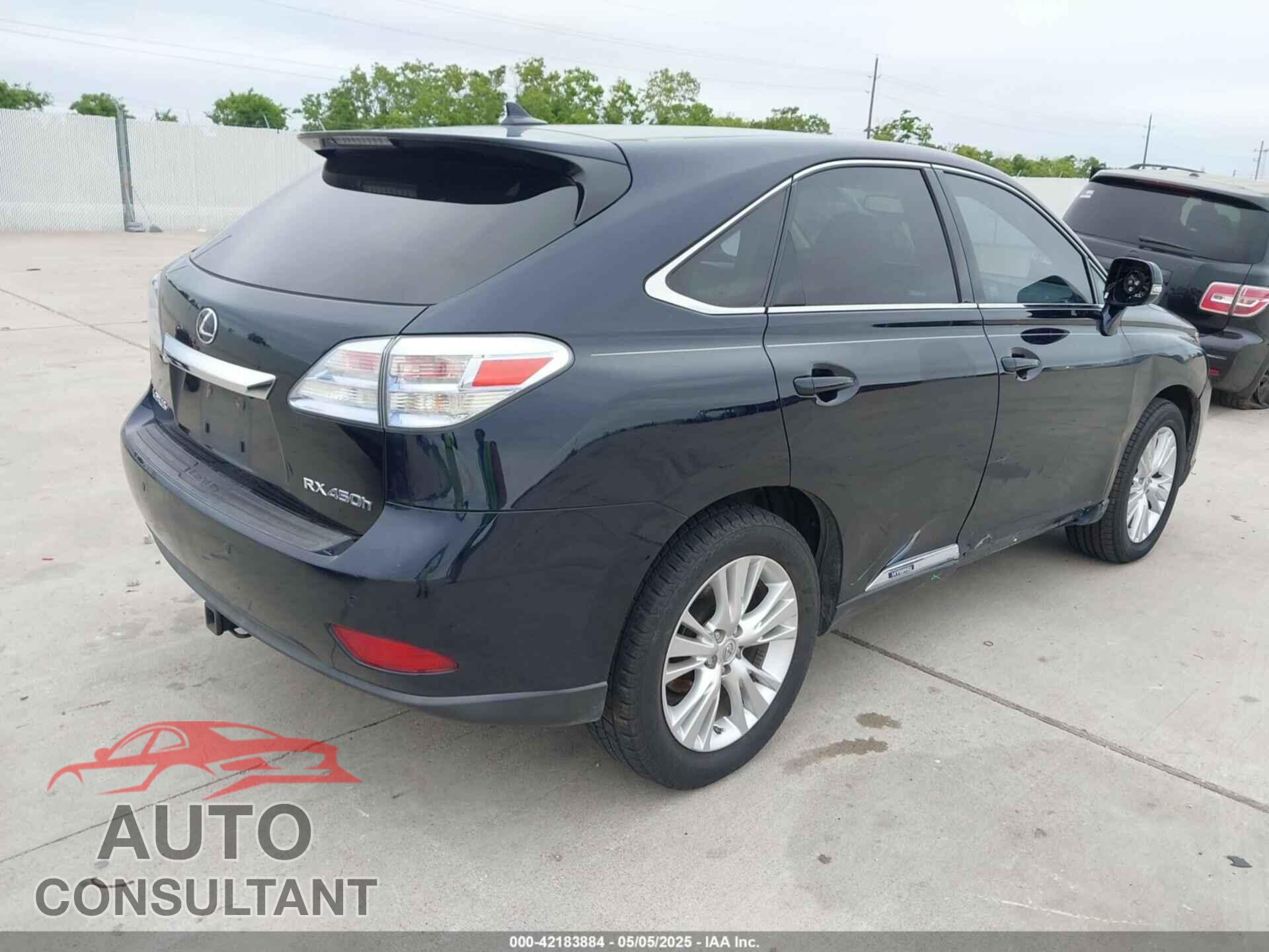 LEXUS RX 450H 2010 - JTJZB1BA3A2001465