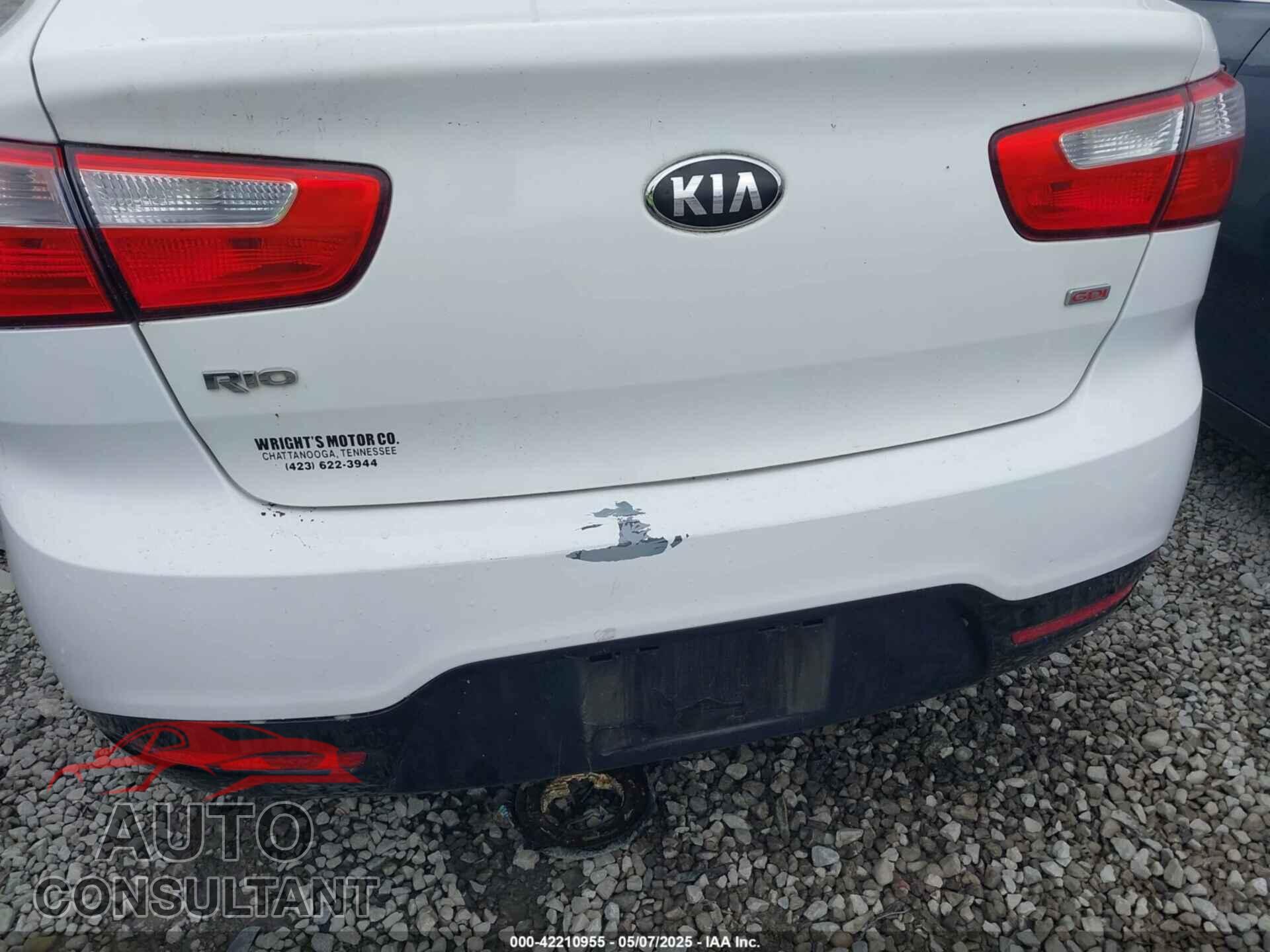 KIA RIO 2014 - KNADM4A38E6350502