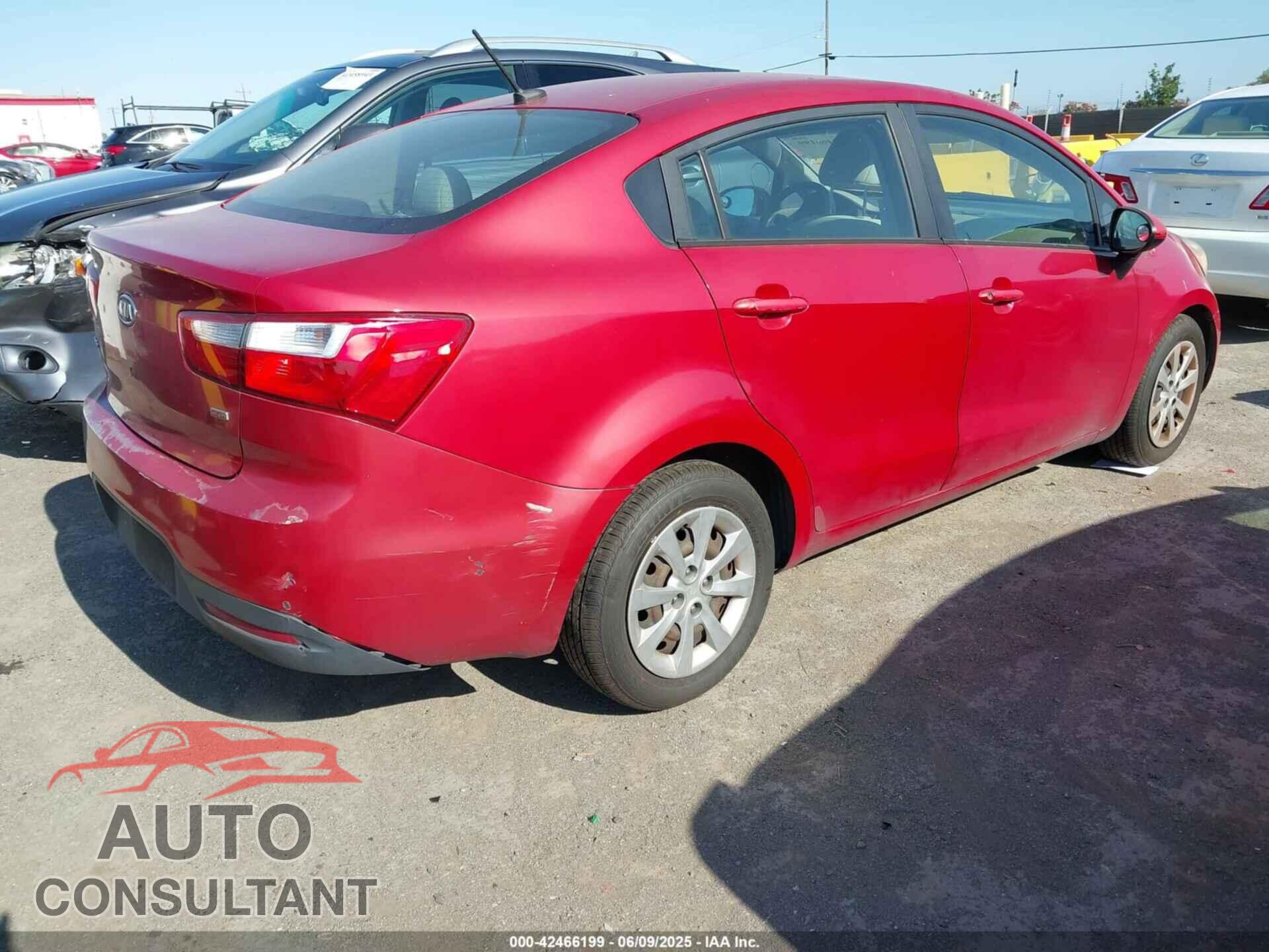 KIA RIO 2012 - KNADM4A37C6091093