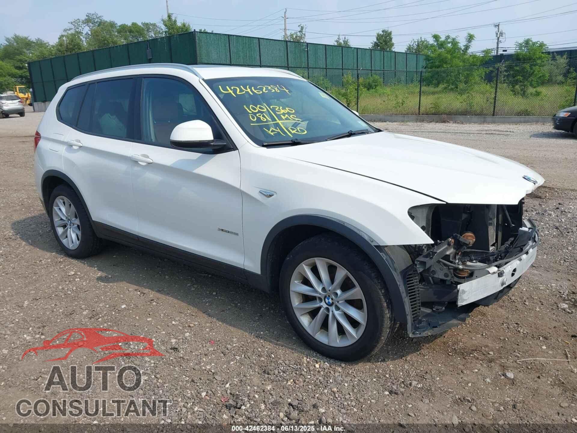 BMW X3 2016 - 5UXWX9C56G0D85903