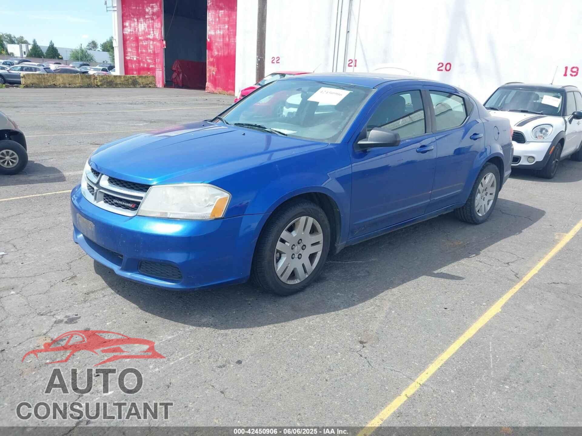 DODGE AVENGER 2012 - 1C3CDZAB0CN209790